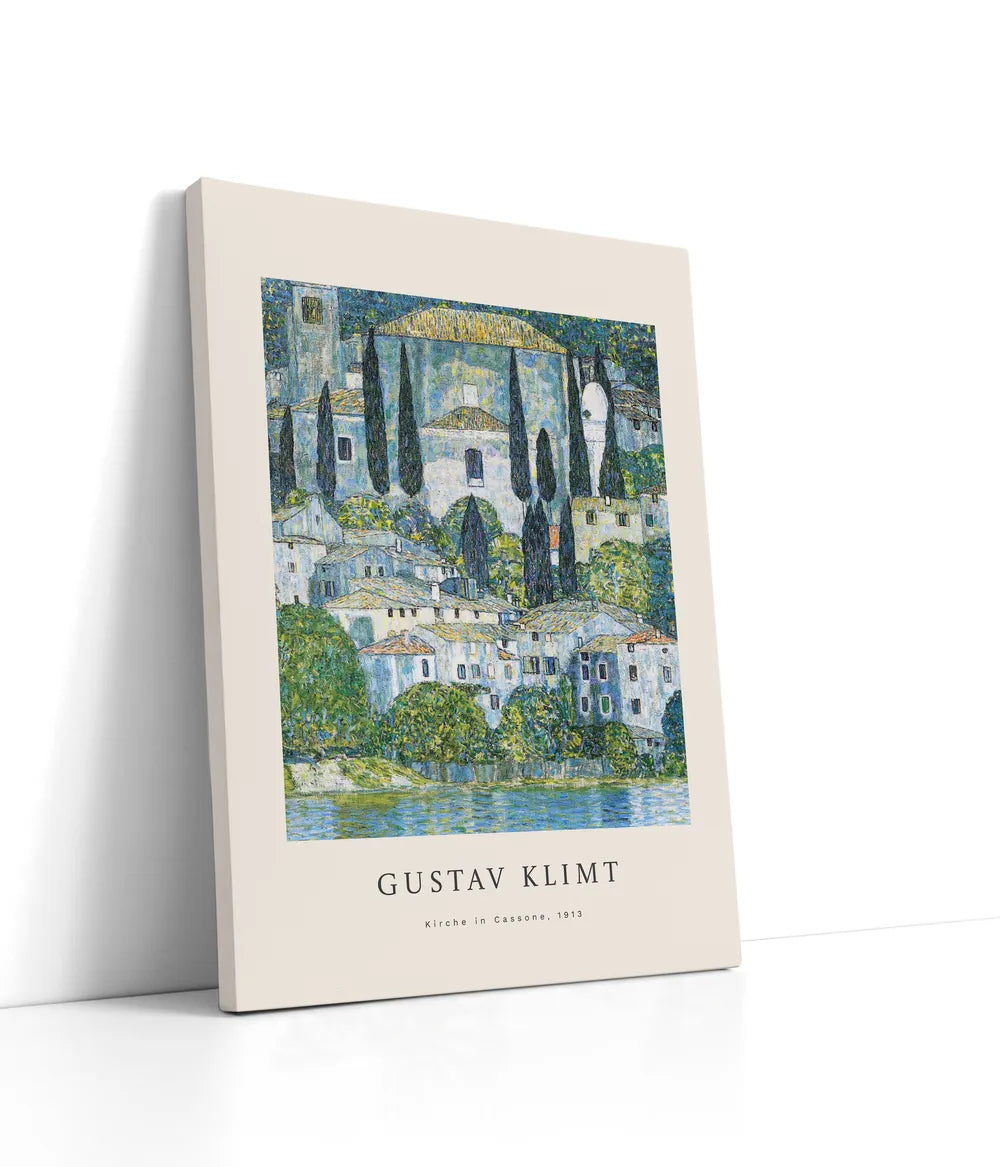 Gustav Klimt - Kirche In Cassone Lærred