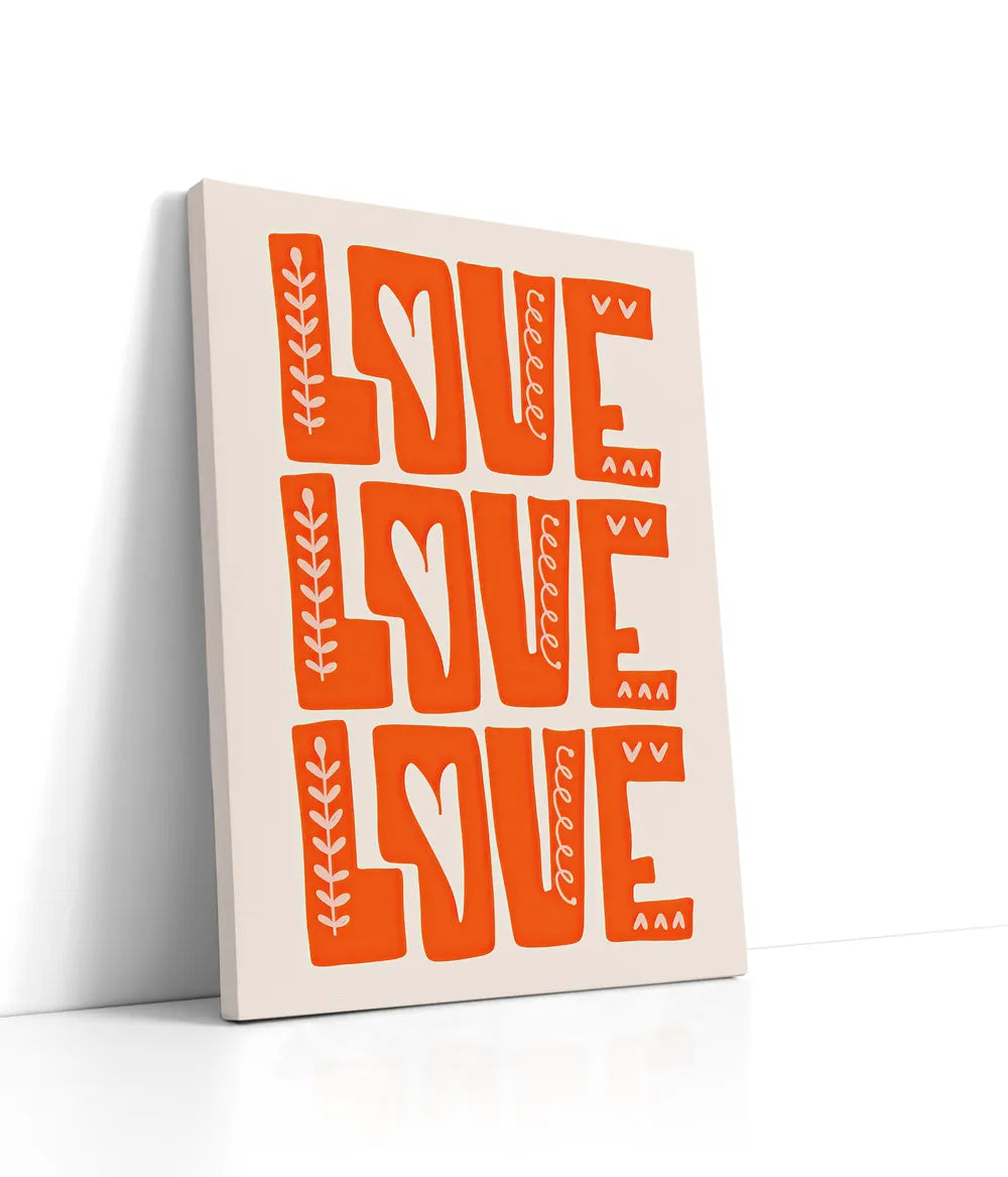 Love Love Love Lærred
