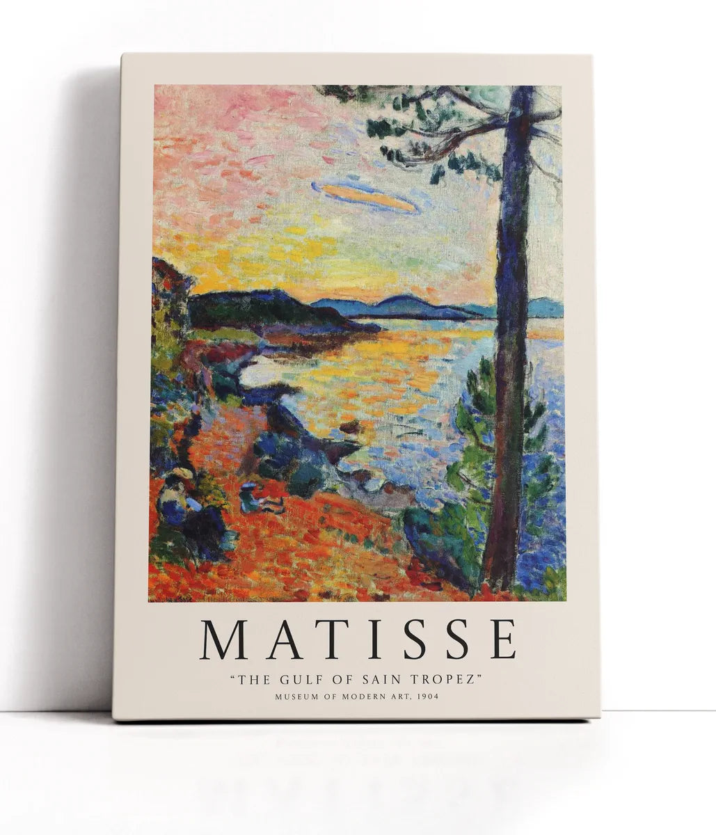 Henri Matisse - The Gulf, St. Tropez Lærred