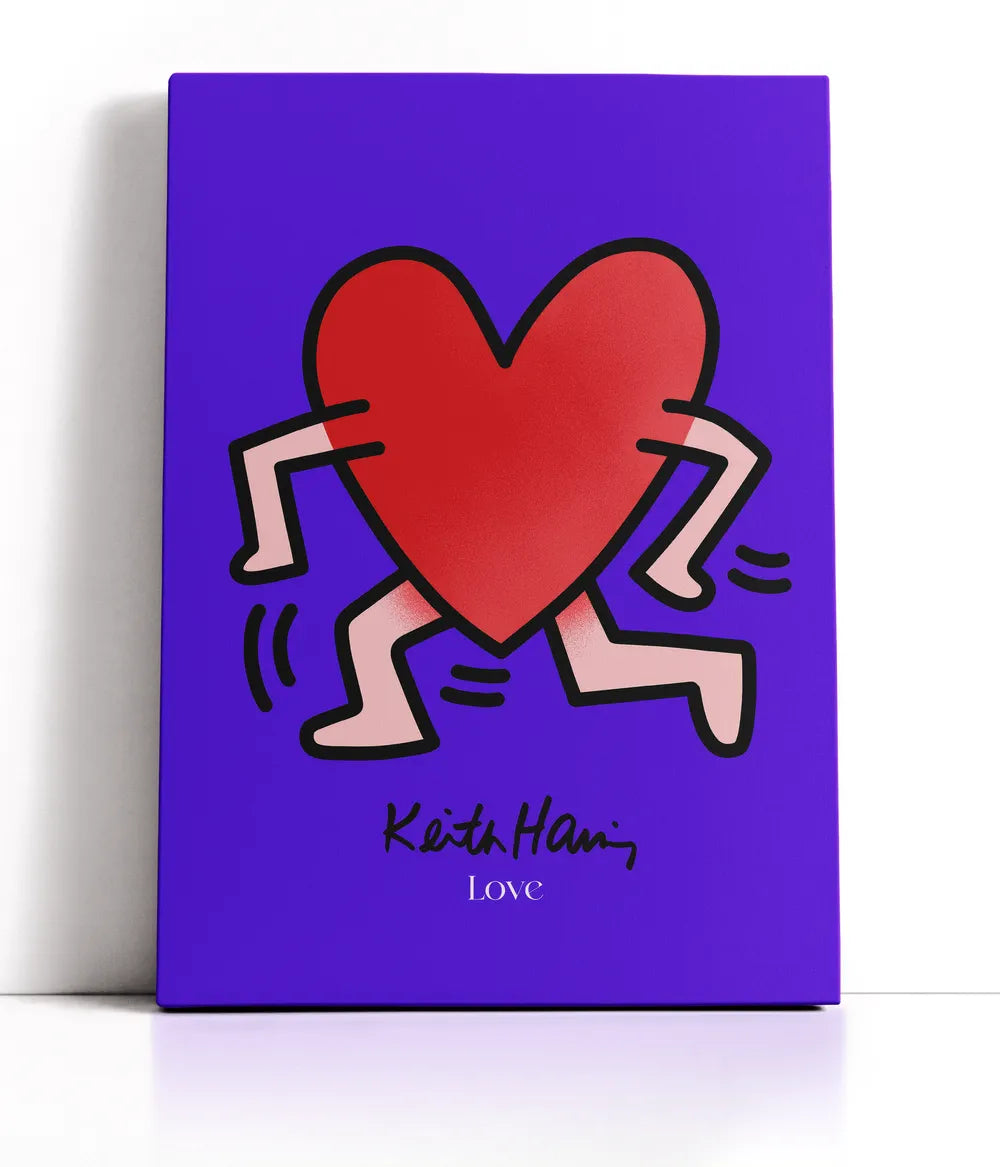 Keith Haring - Love Lærred
