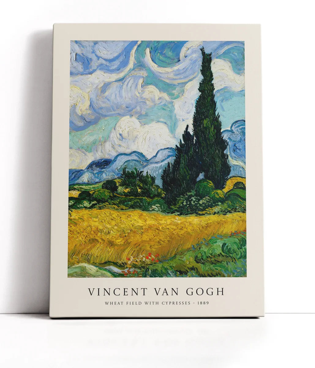 Van Gogh - Wheat Field With Cypresses Lærred