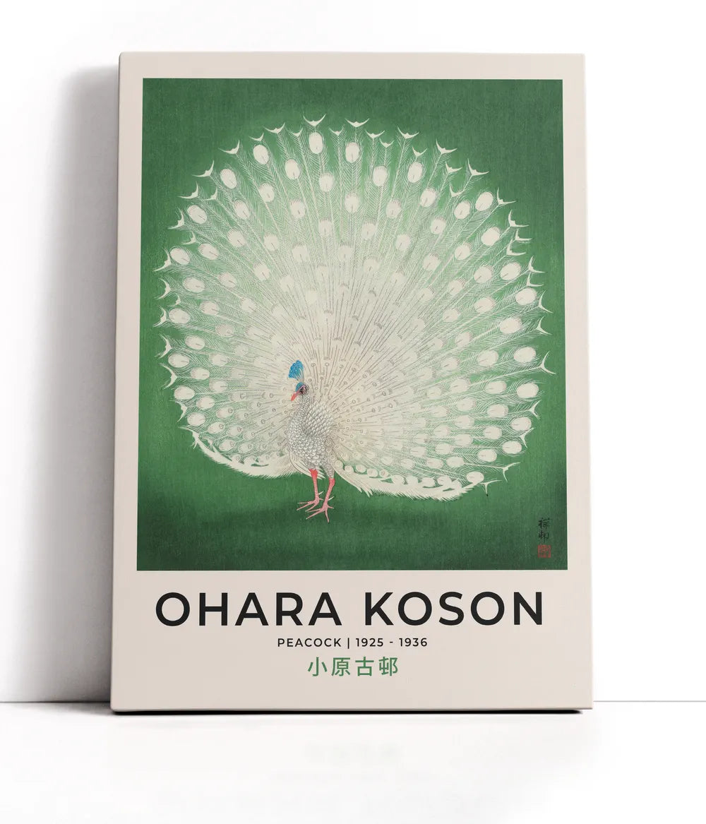 Ohara Koson - Peacock Lærred