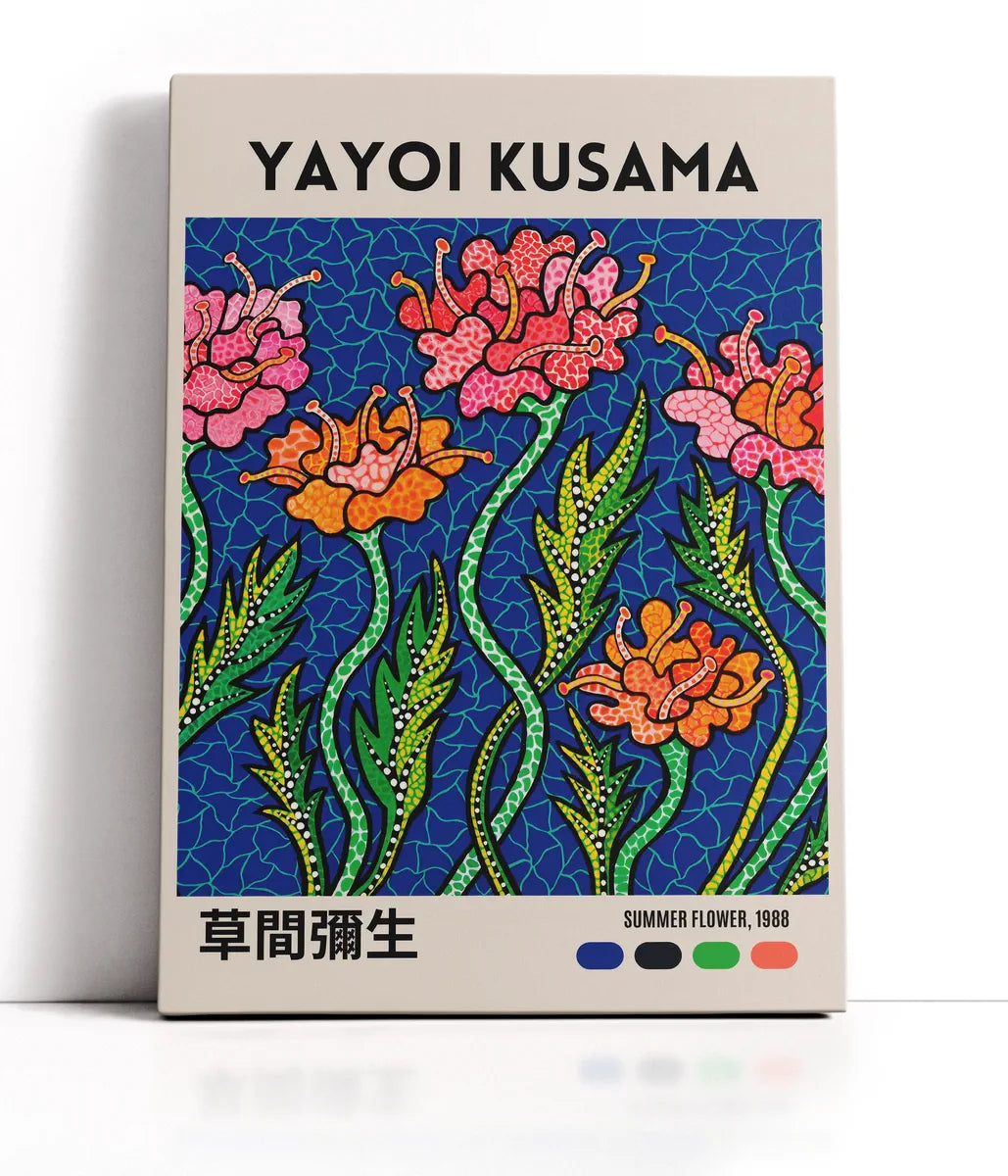 Yayoi Kusama - Summer Flower Lærred
