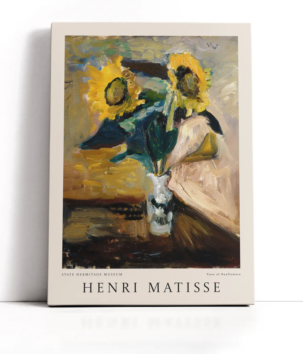Henri Matisse - Vase Of Sunflowers Lærred