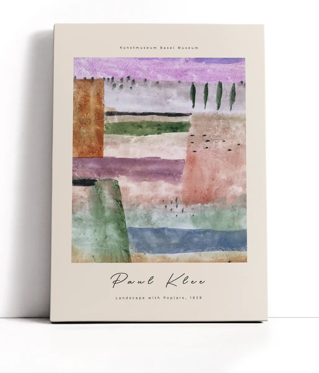 Paul Klee - Landscape With Poplars 2 Lærred