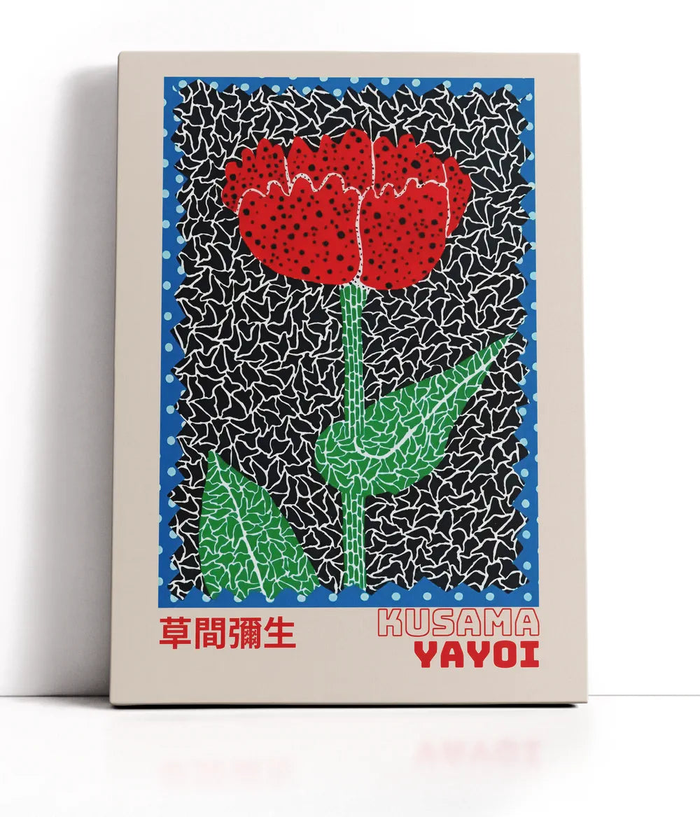 Yayoi Kusama - Red Tulip Lærred