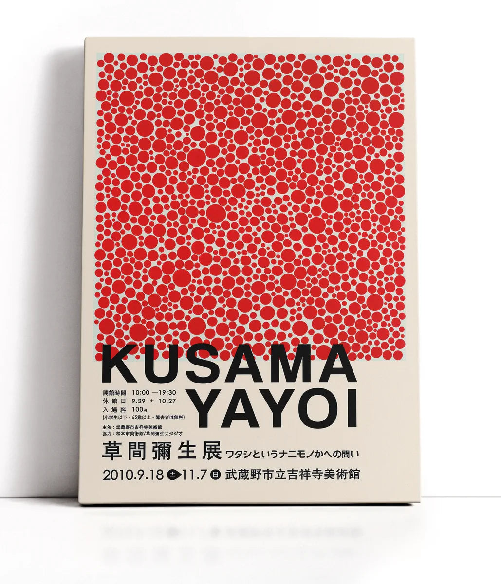 Yayoi Kusama - Red Dots Lærred