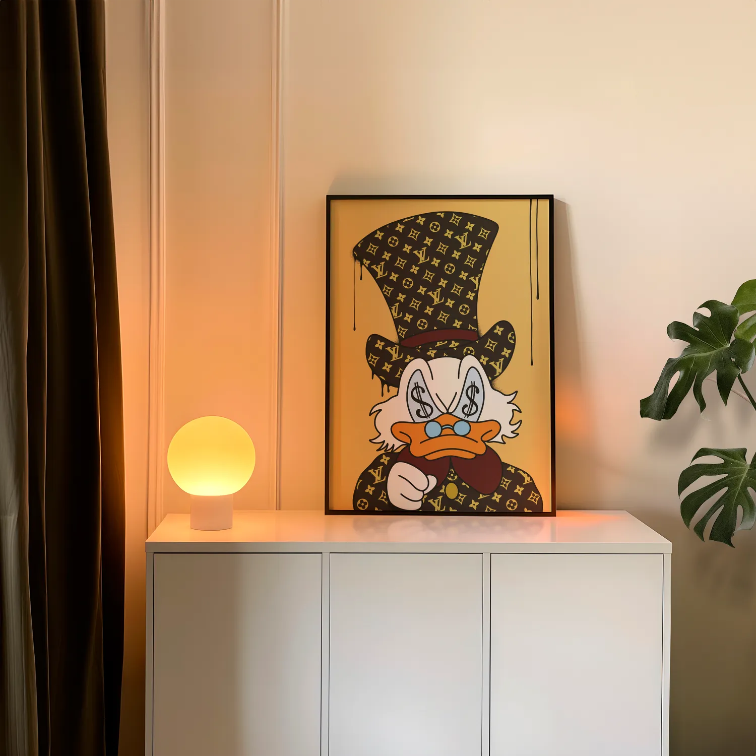 Scrooge McDuck x Louis Vuitton Plakat