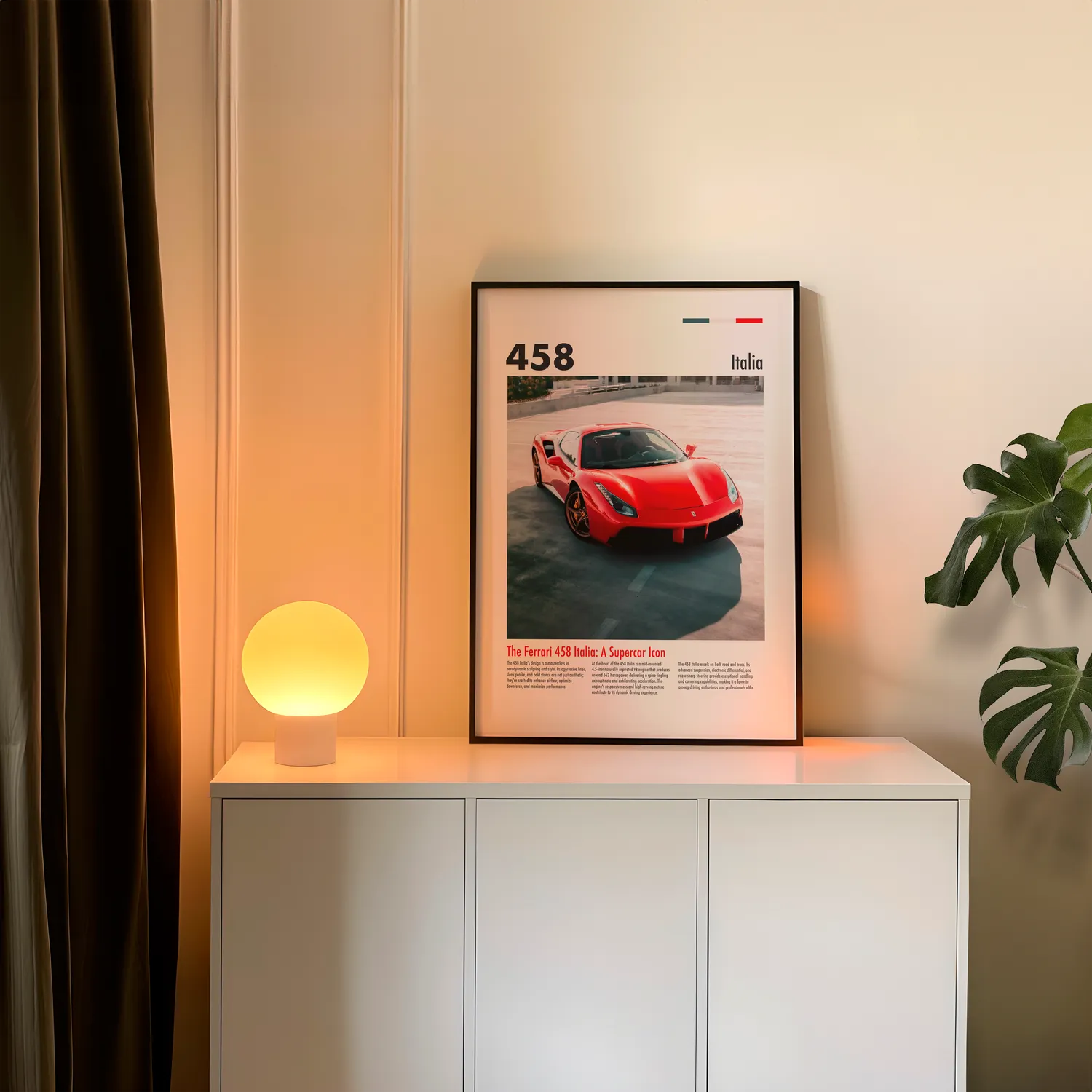 Ferrari 458 Italia Plakat