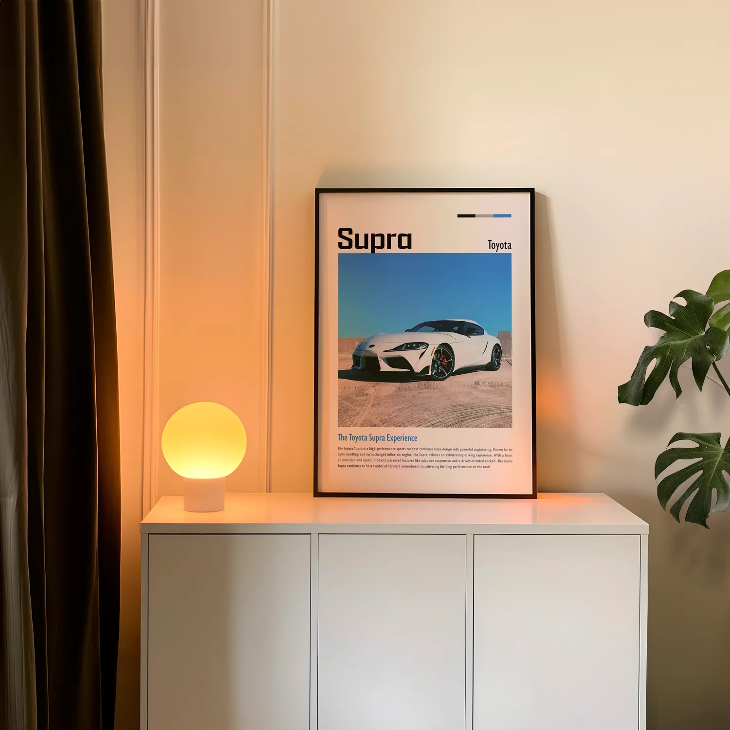 Toyota Supra Plakat