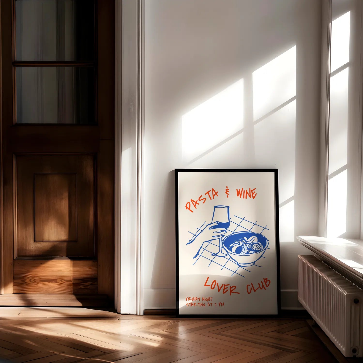 Pasta & Wine x Lover Club Plakat