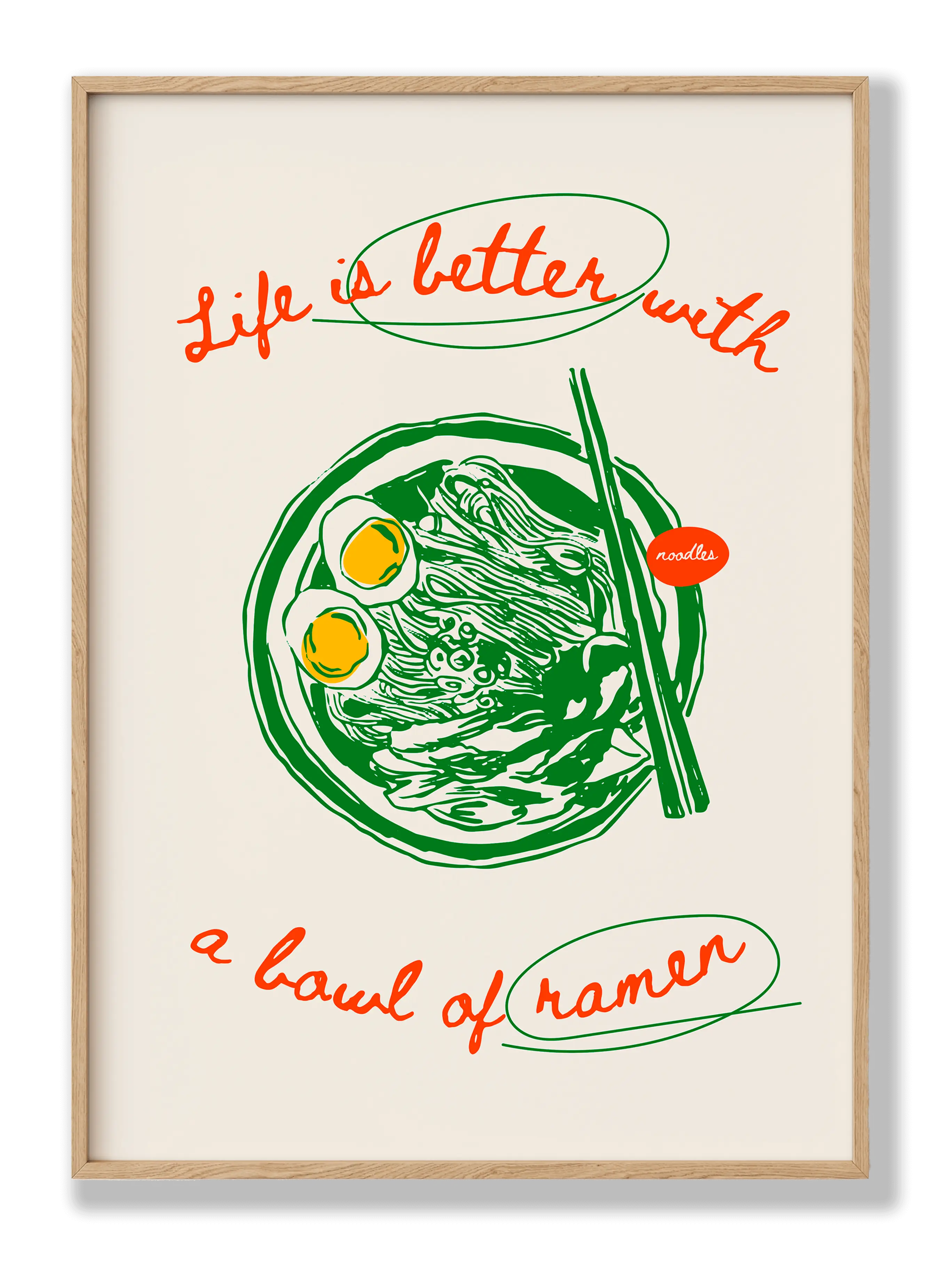 Better With Ramen Plakat