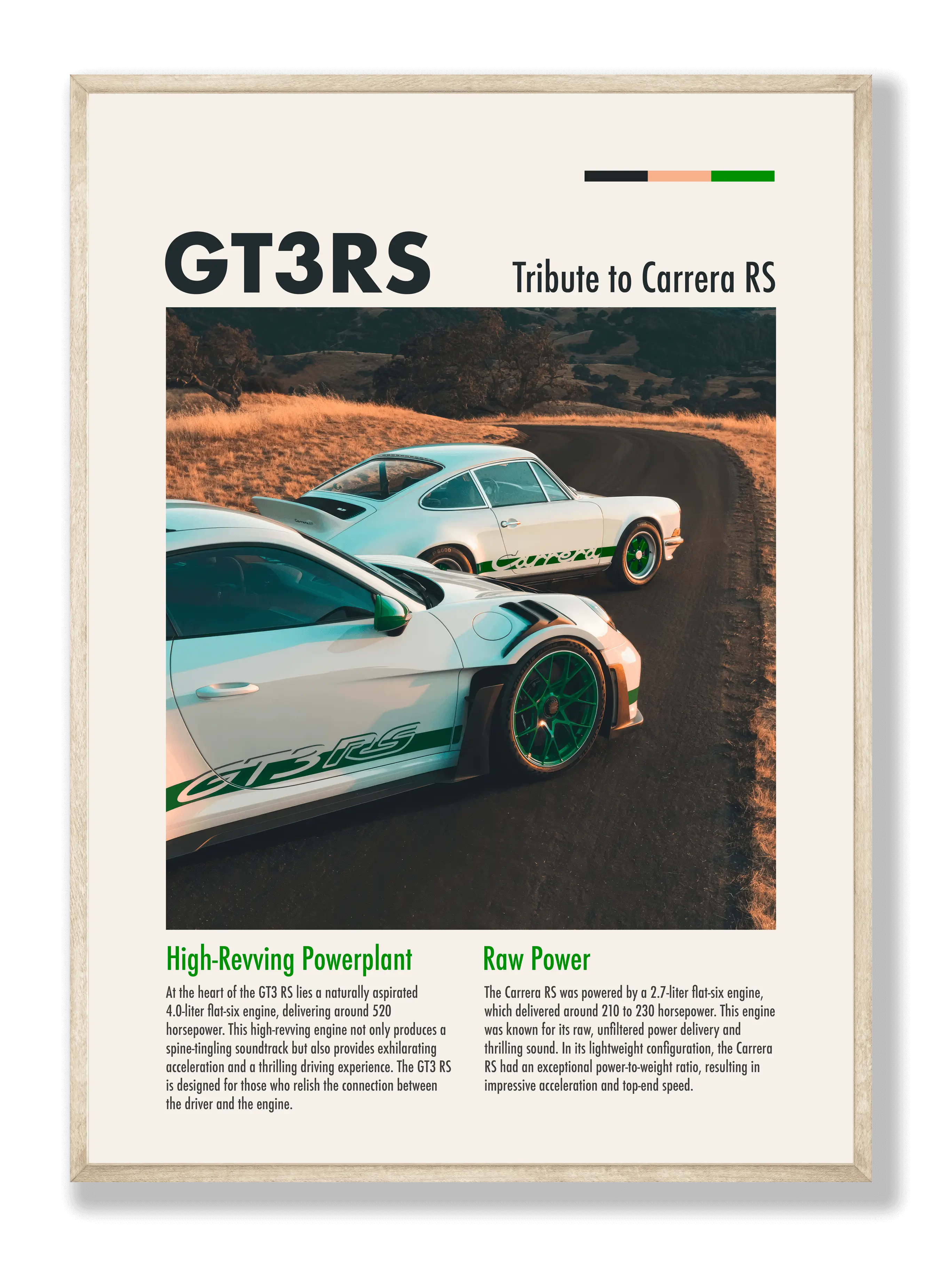 Porsche GT3RS Plakat