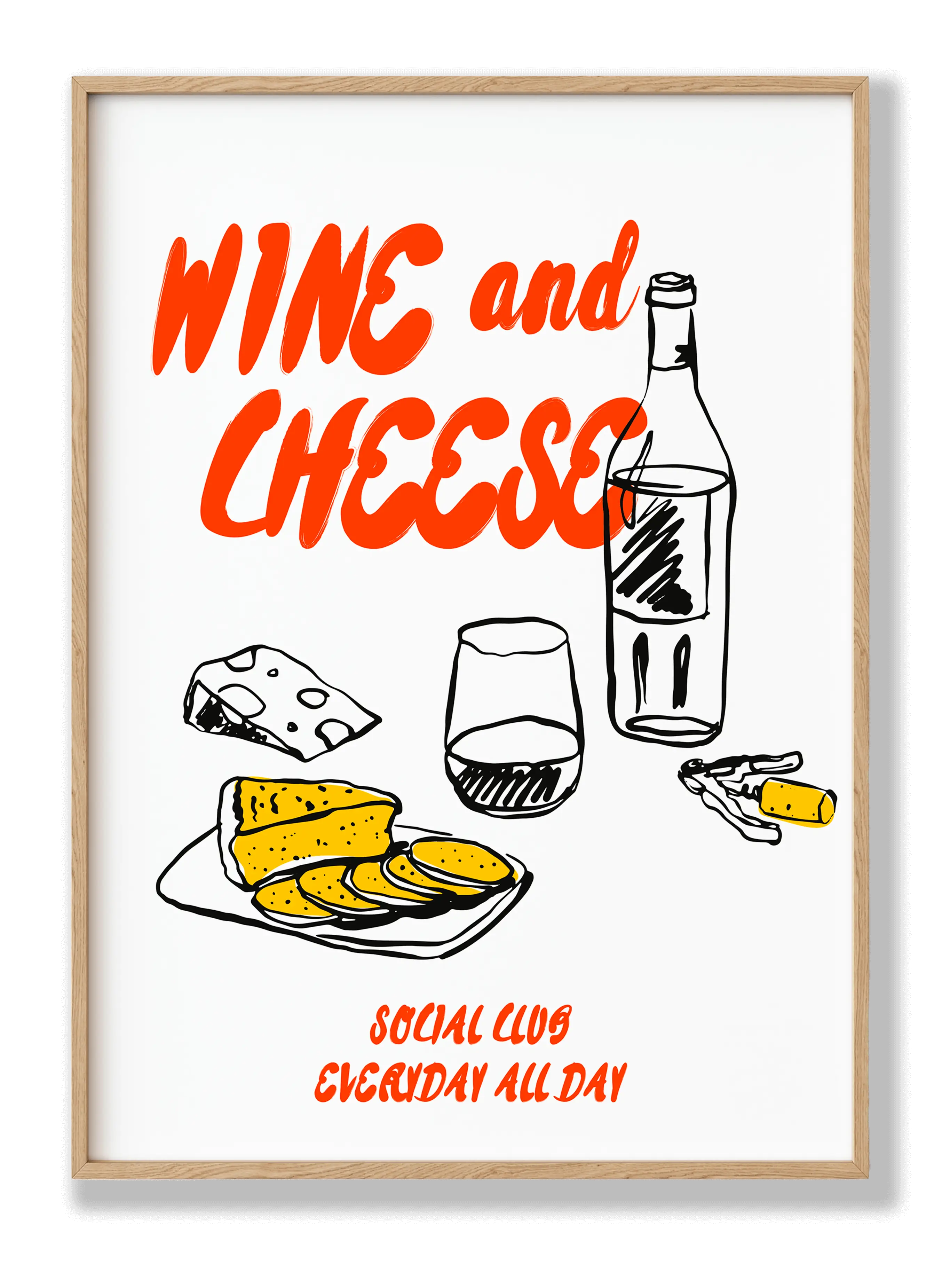 Wein und Käse Poster