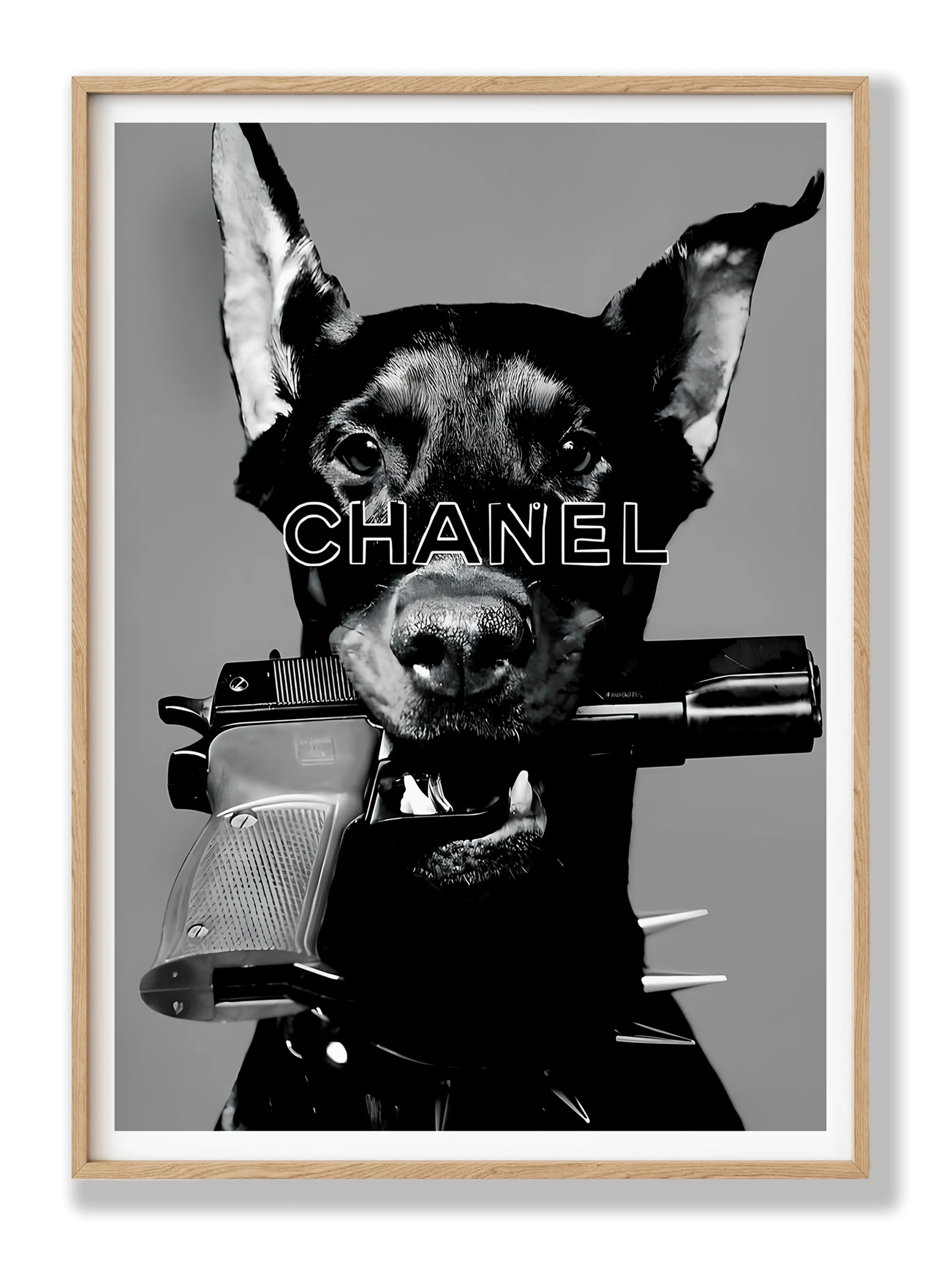 Dobermann x Chanel Poster