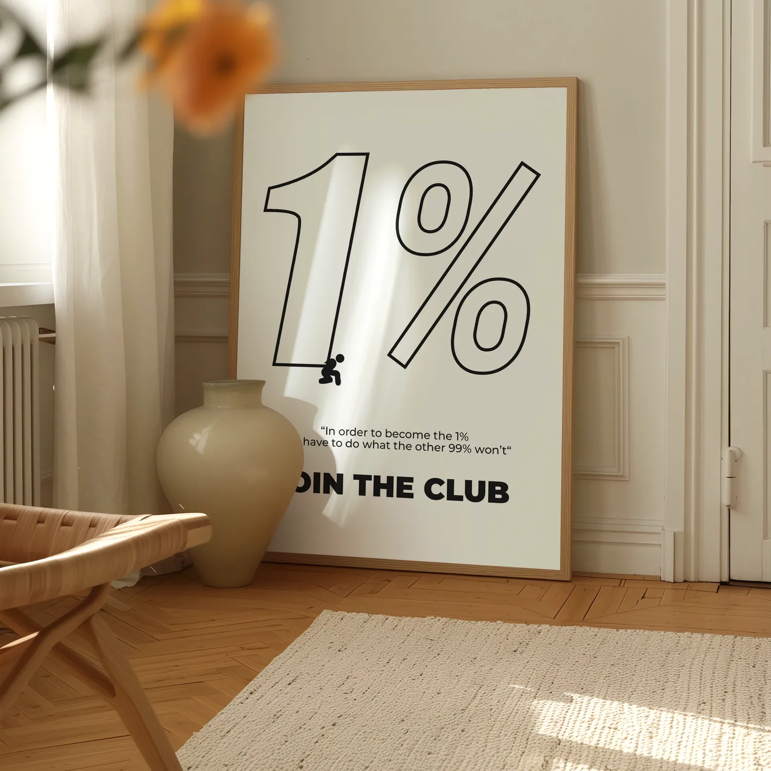1% Club Plakat