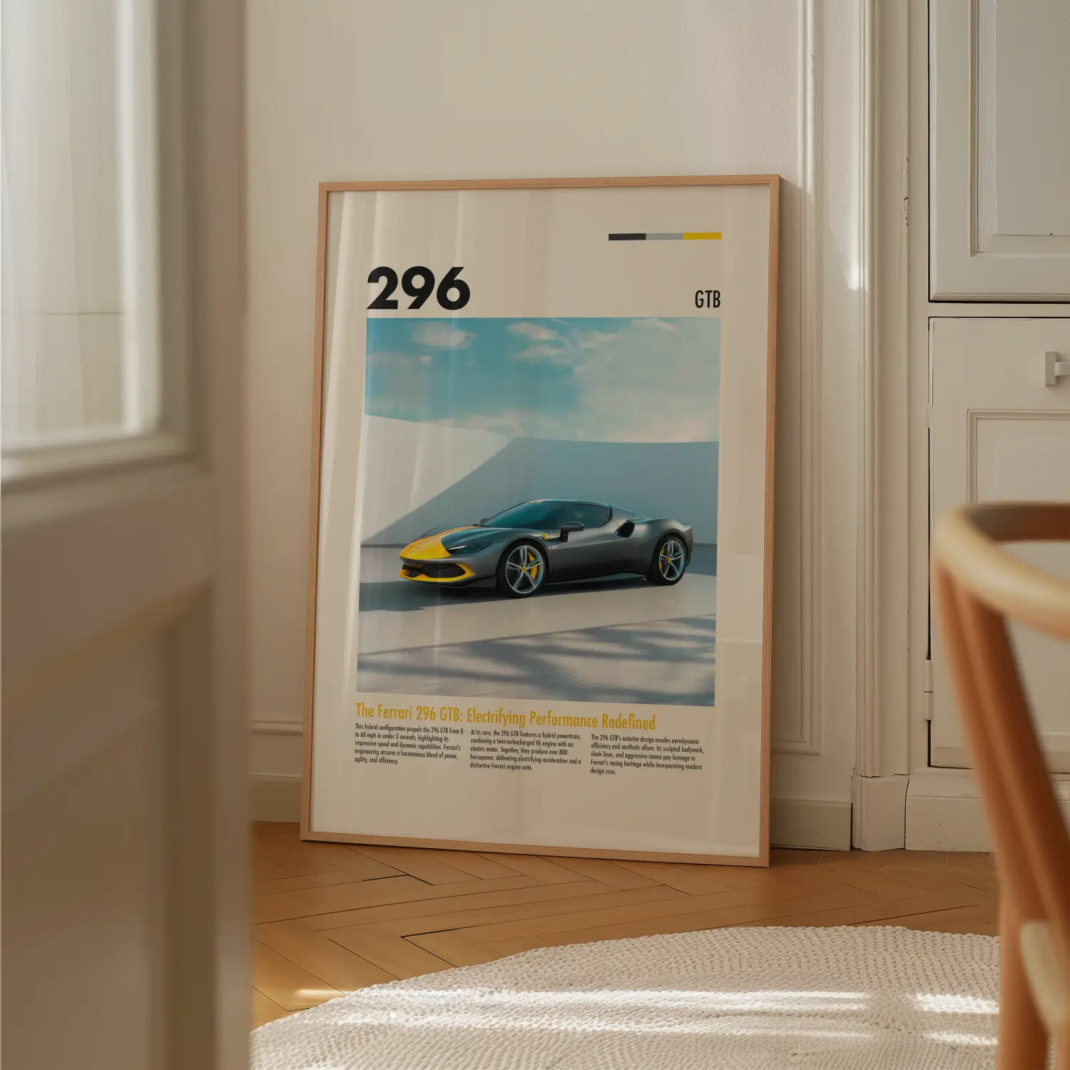 Ferrari 296 Plakat