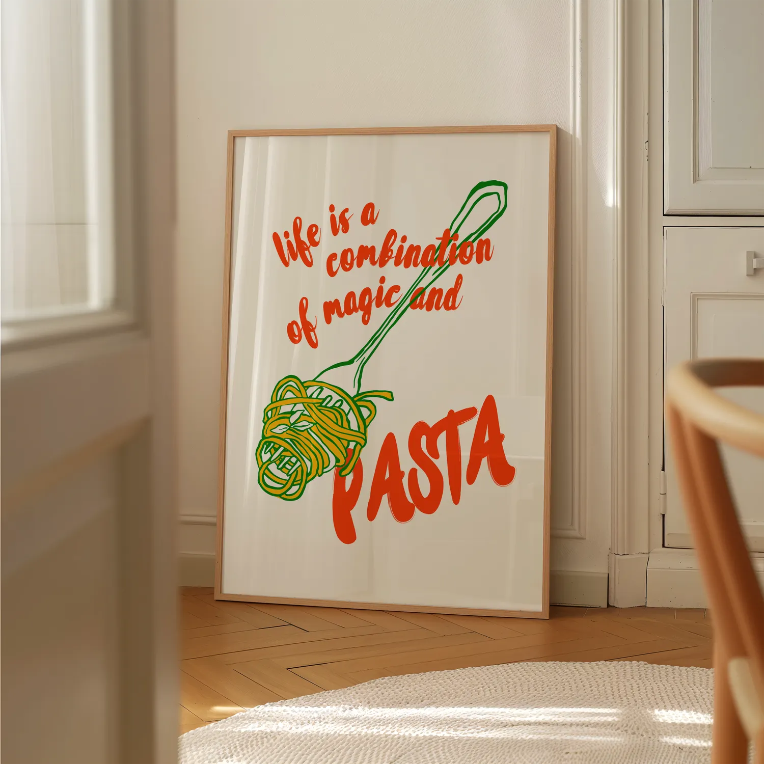 Pasta Is Life Plakat