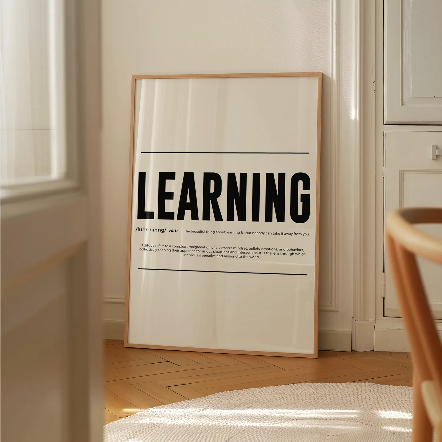 Learning Plakat