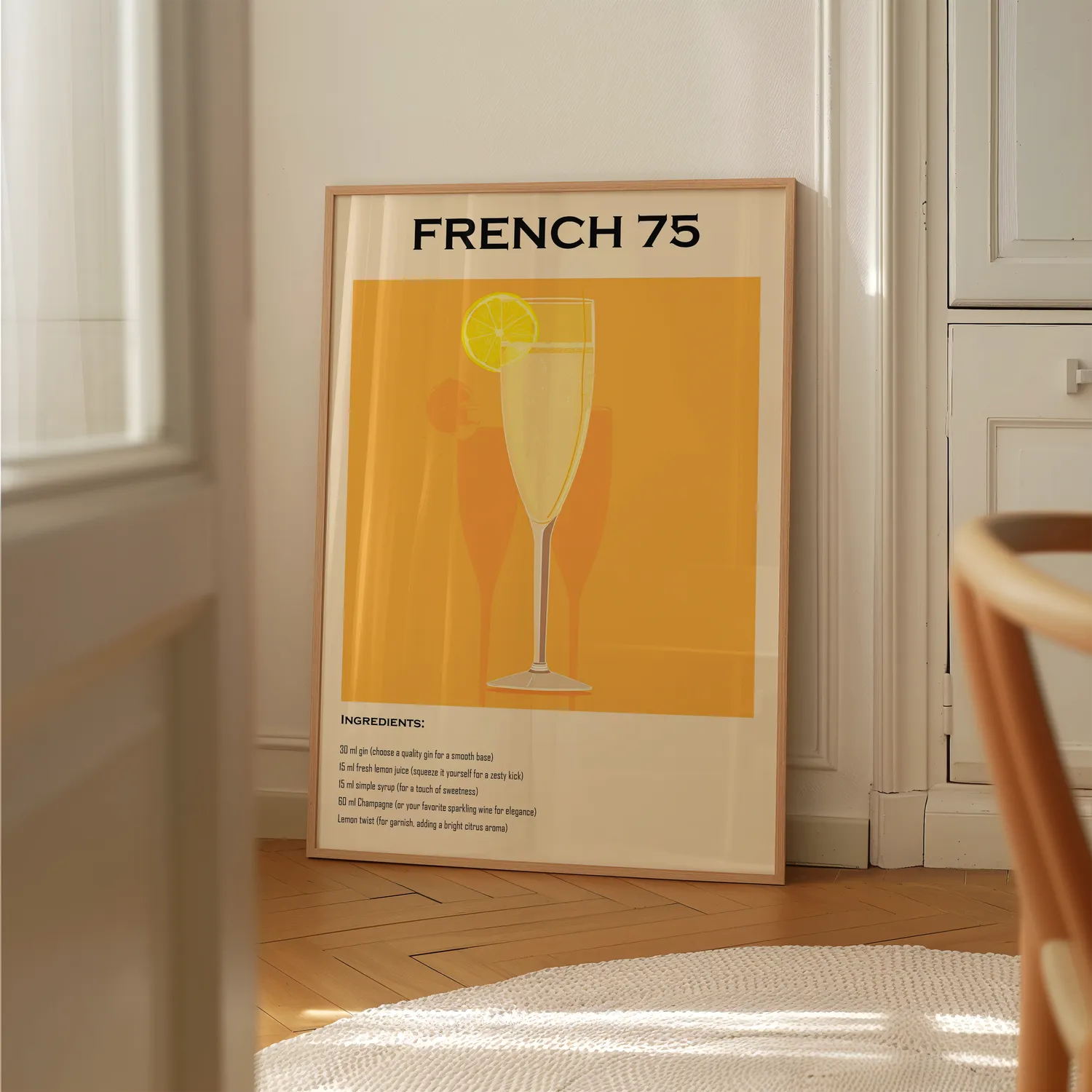 French 75 Plakat