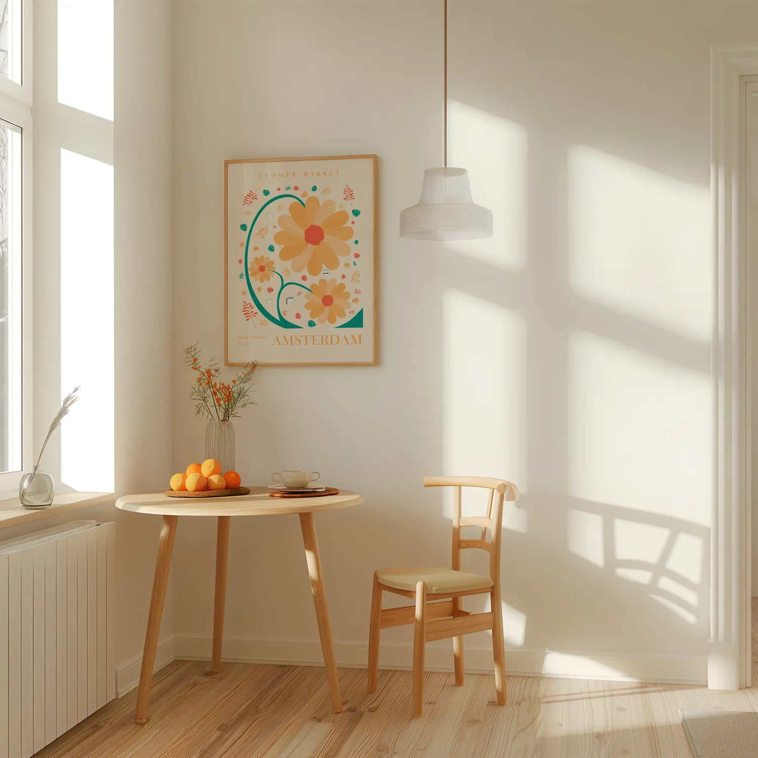 Flower Market Amsterdam Plakat