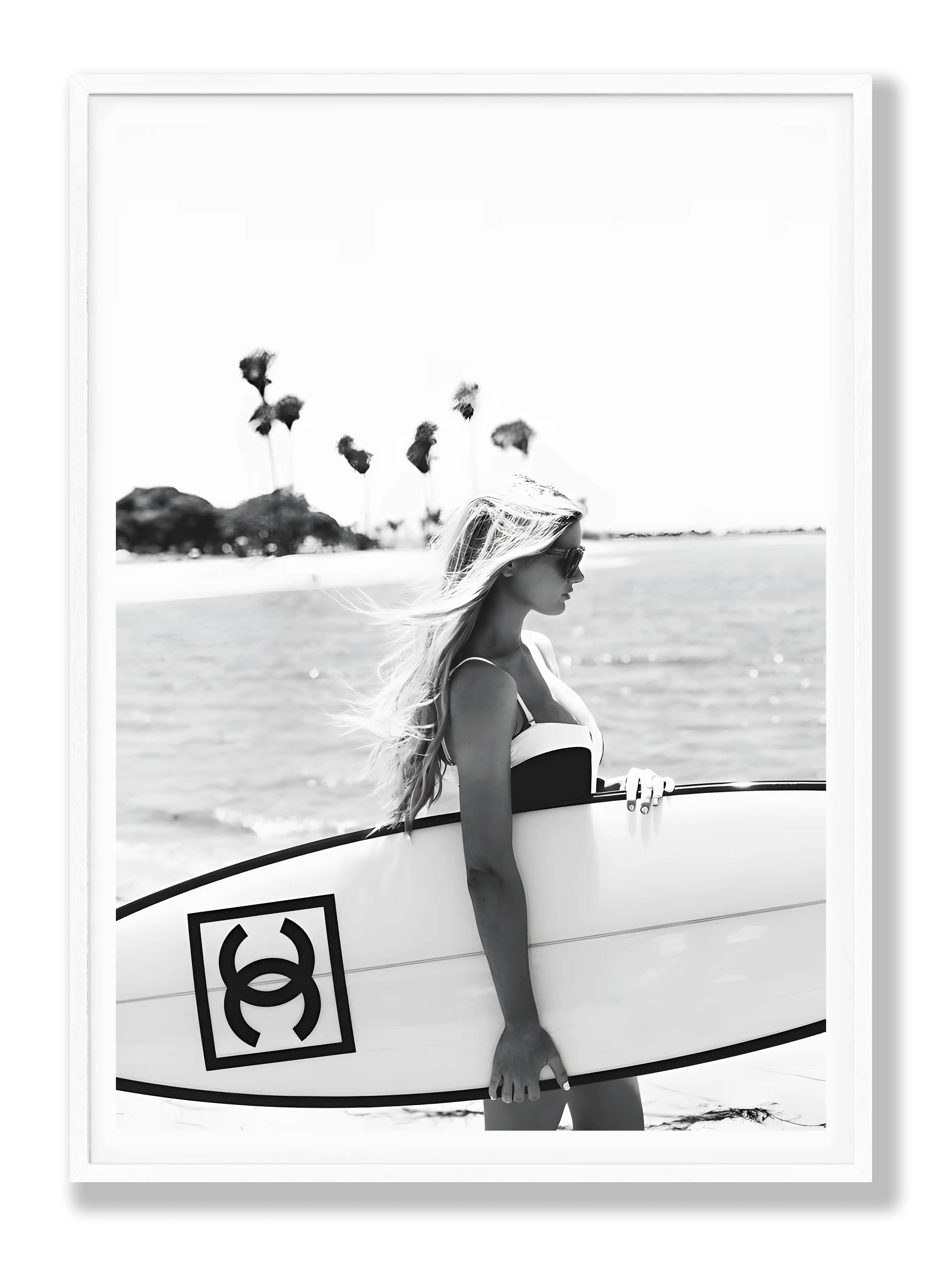 Chanel Surfboard Plakat