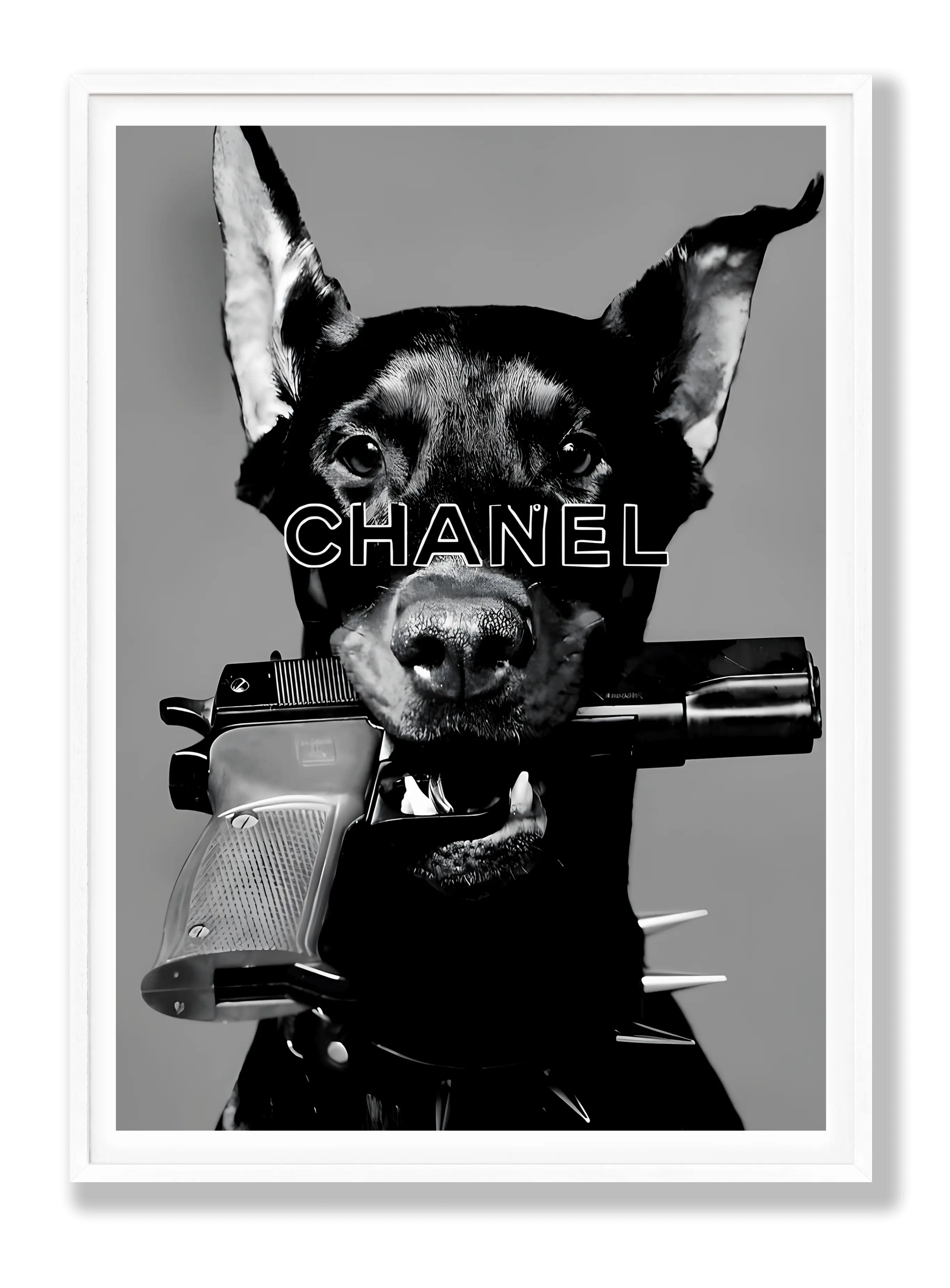 Dobermann x Chanel Poster