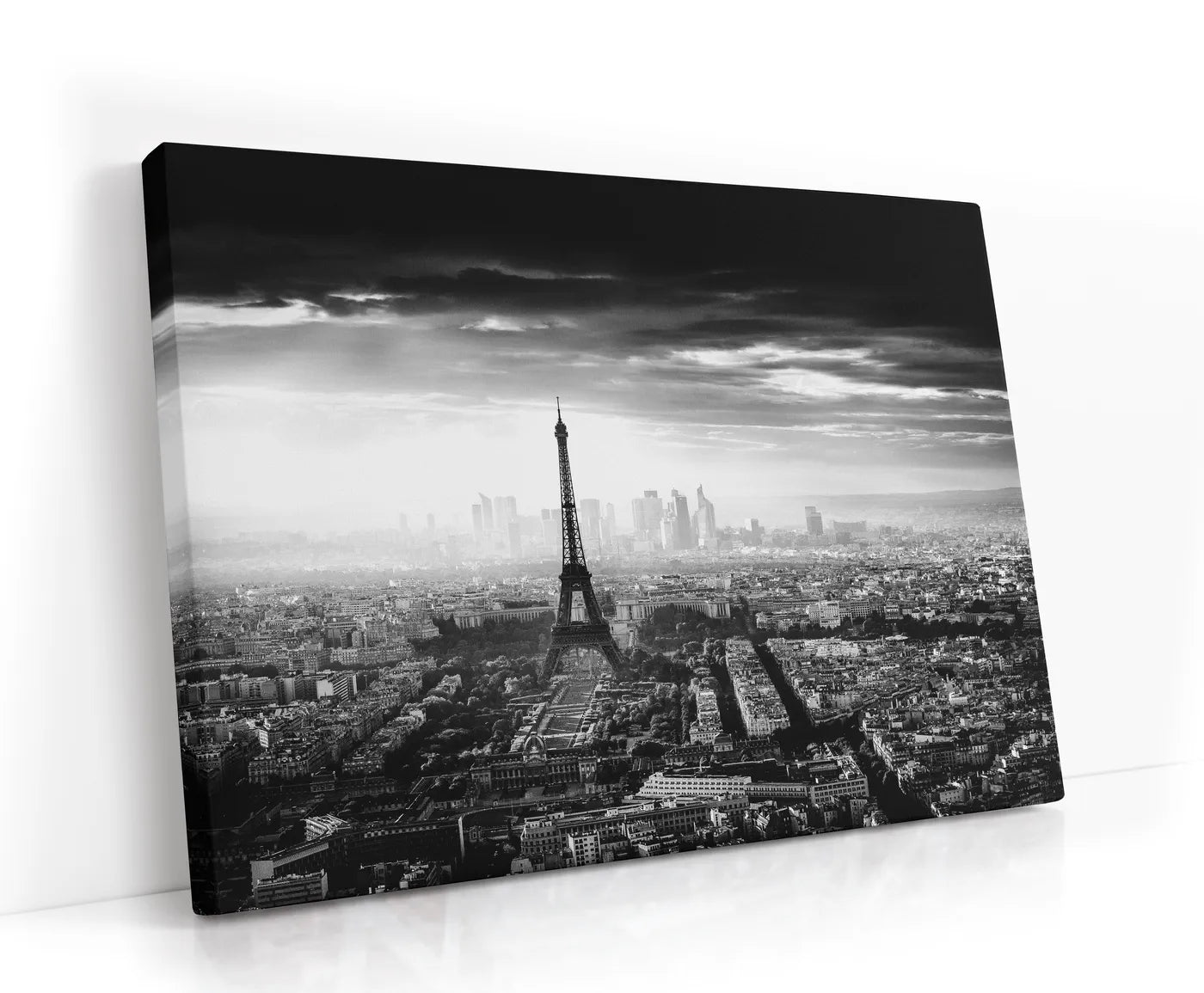 Paris Black/White Lærred