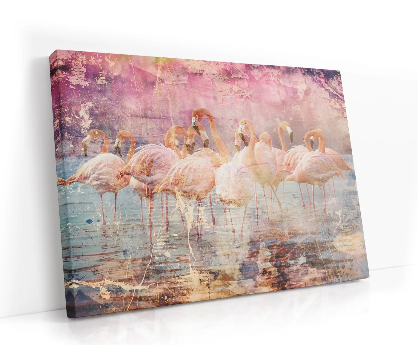 Flamingo Wall Art 01 Lærred