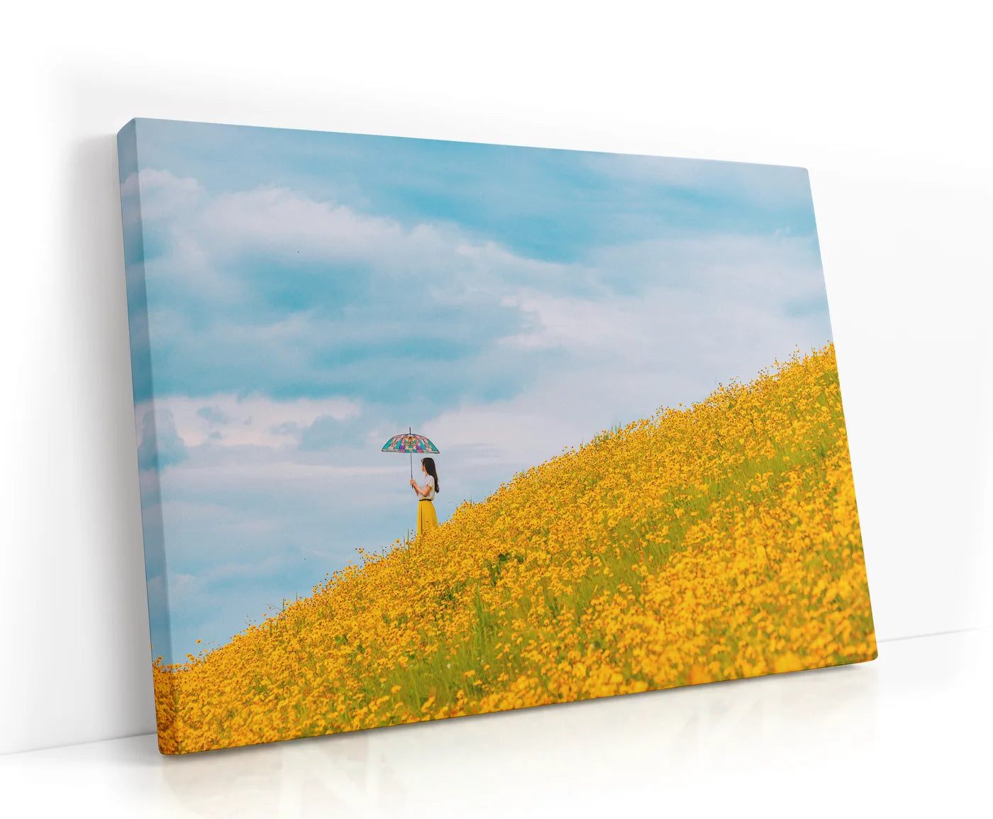 Yellow Hills. Wait For The Rain Lærred