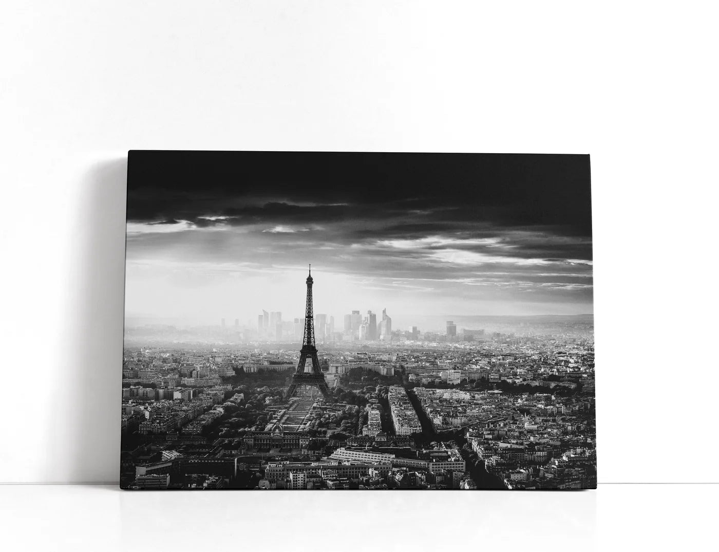 Paris Black/White Lærred