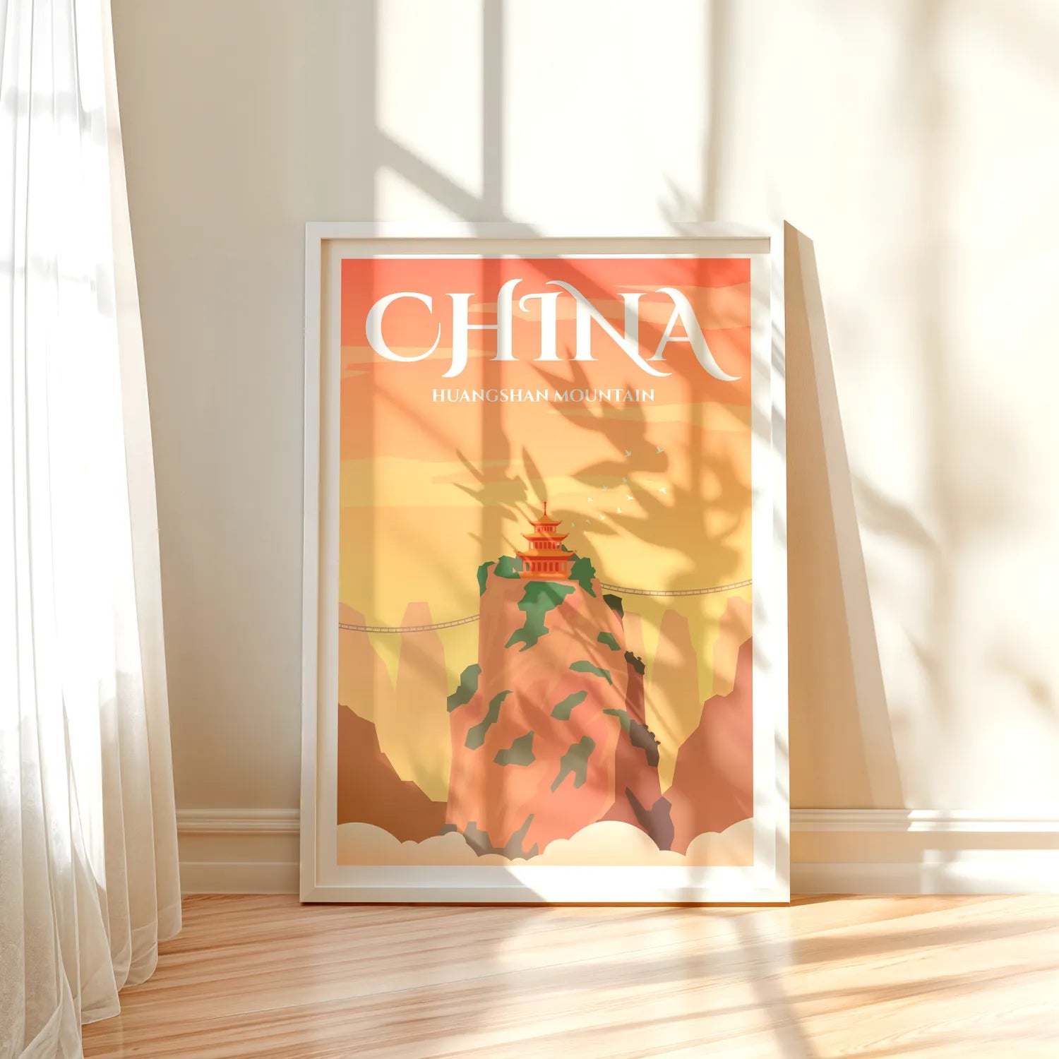 Huangshan Mountain Plakat