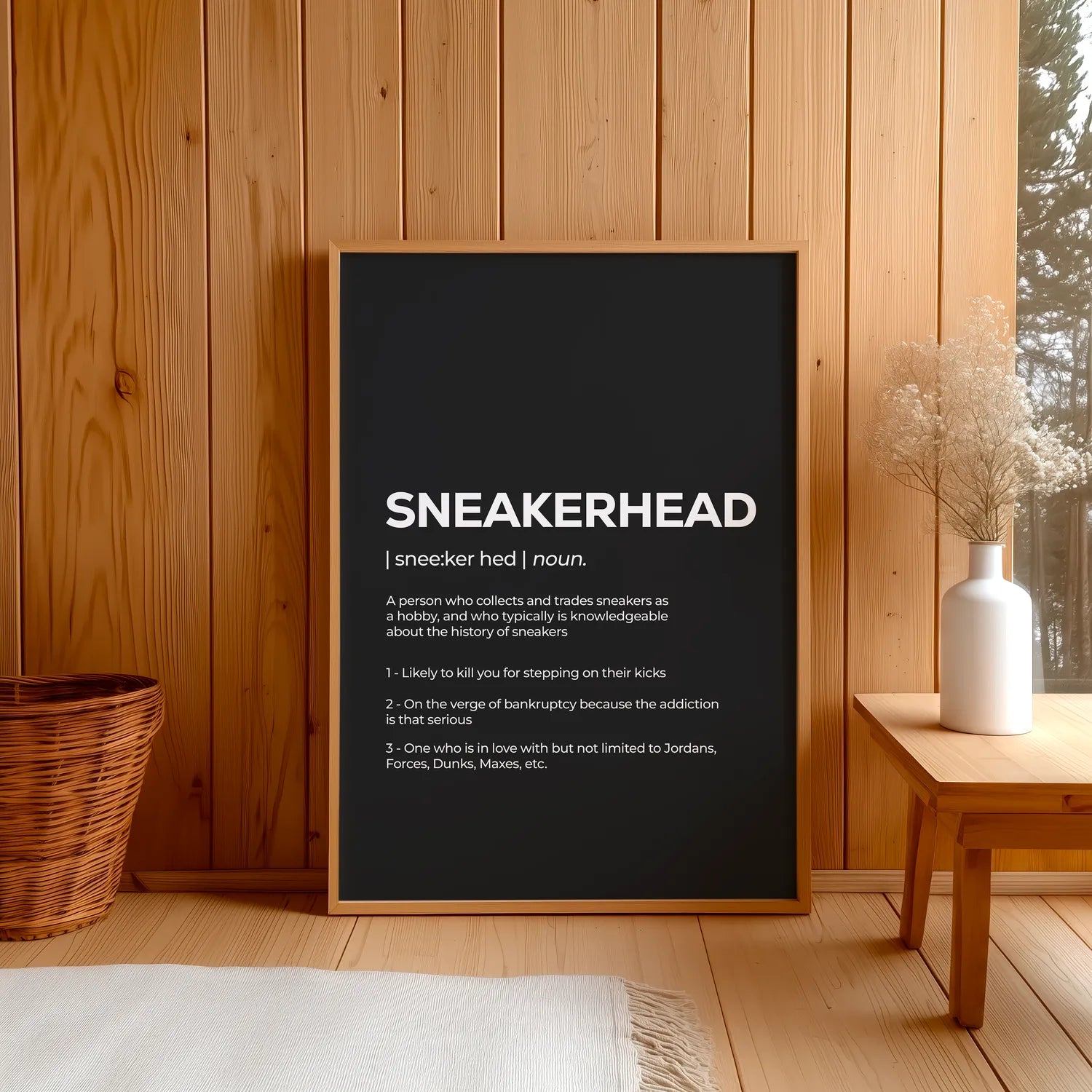 Sneakerhead Black Plakat