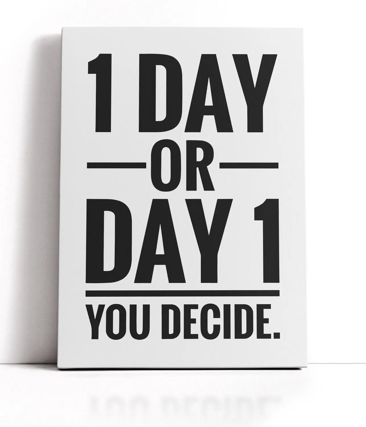 1 day or day 1 Lærred