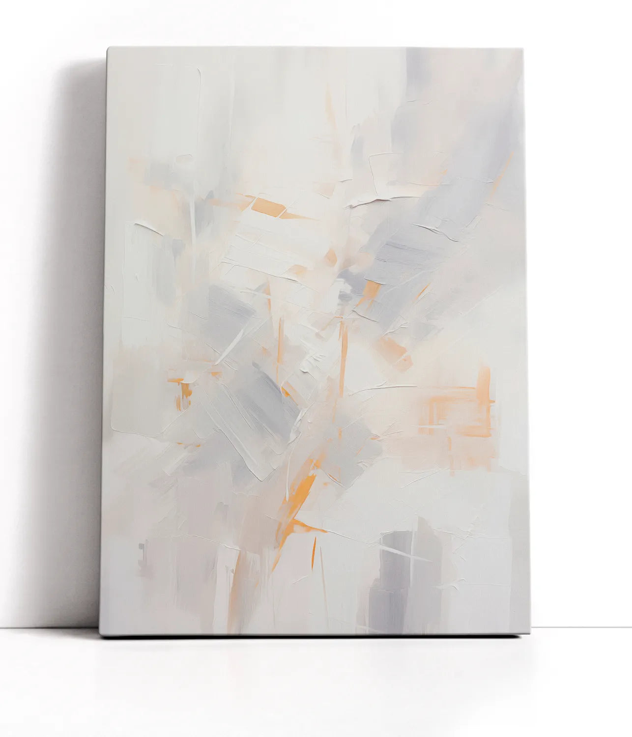 Abstract White 2 Lærred