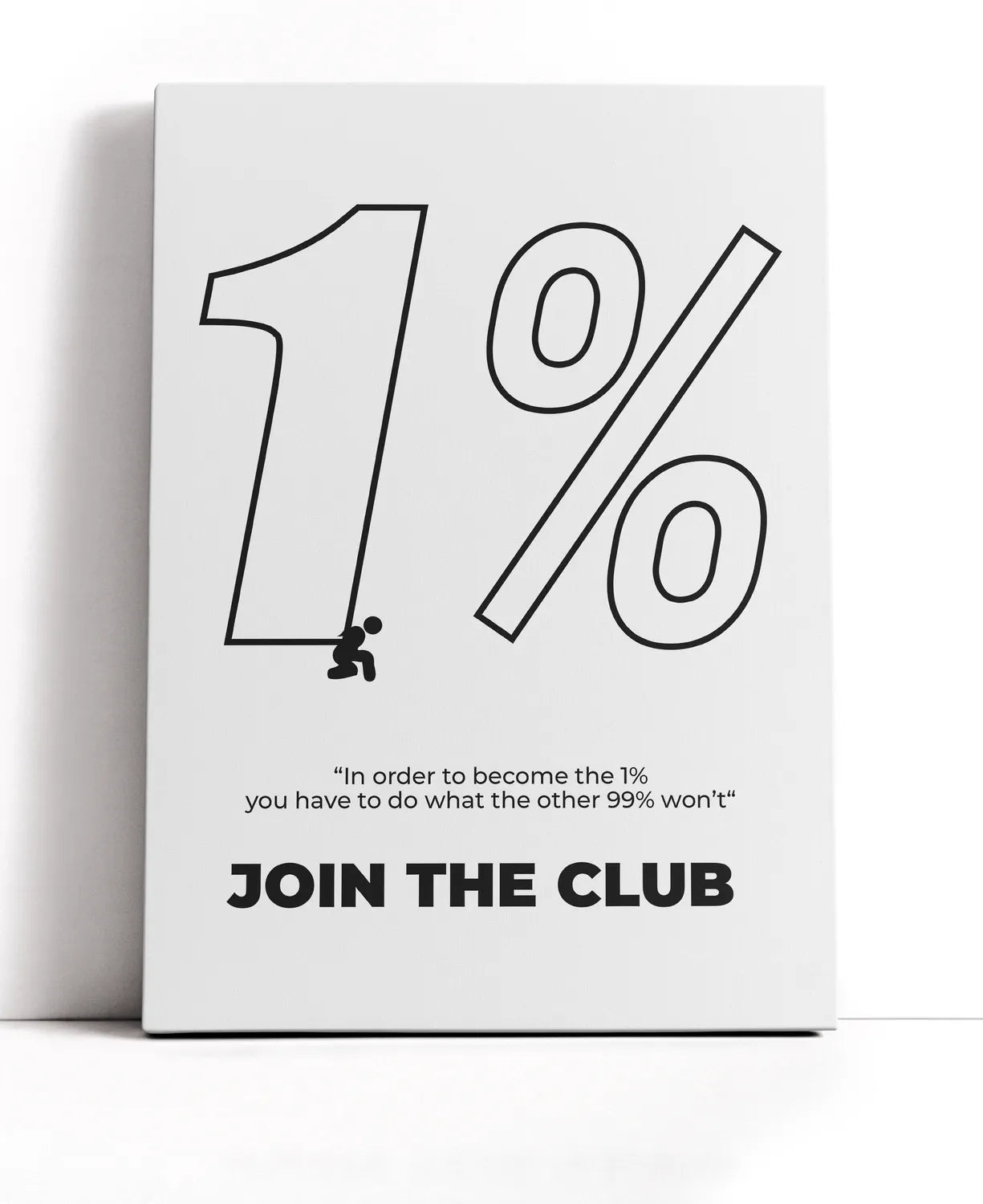 1 % club Lærred