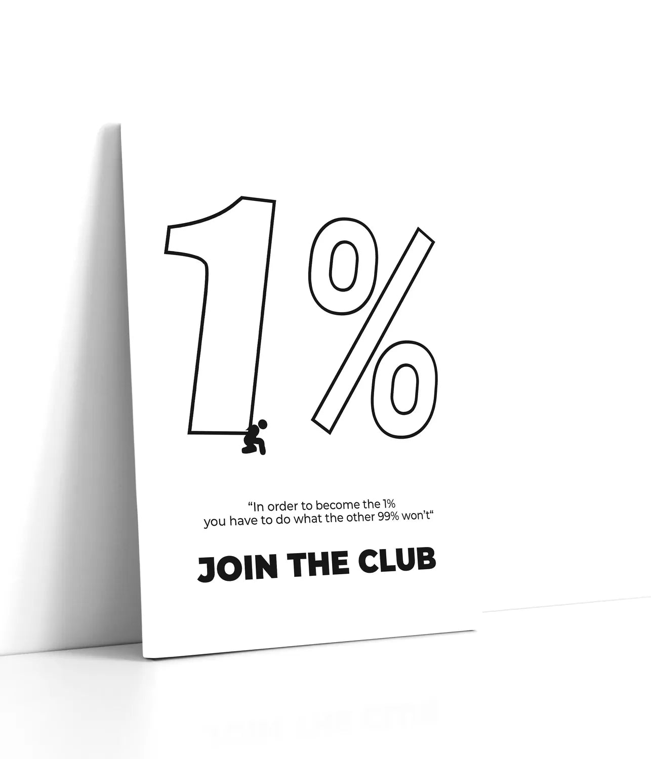 1 % club Lærred