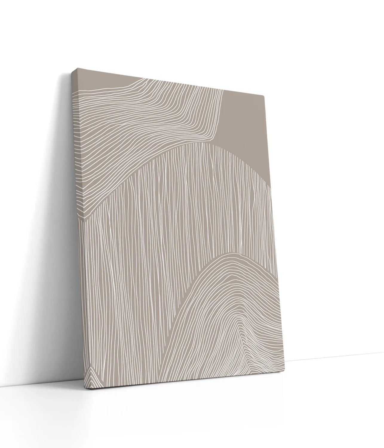 Abstract Organic Lines Lærred