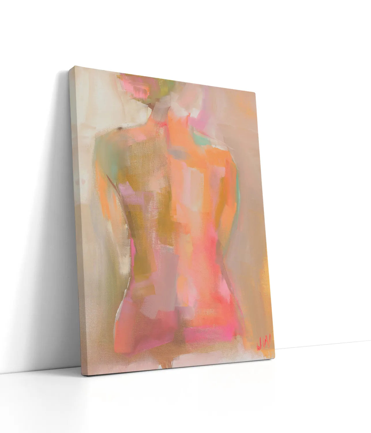 Woman S Back Lærred