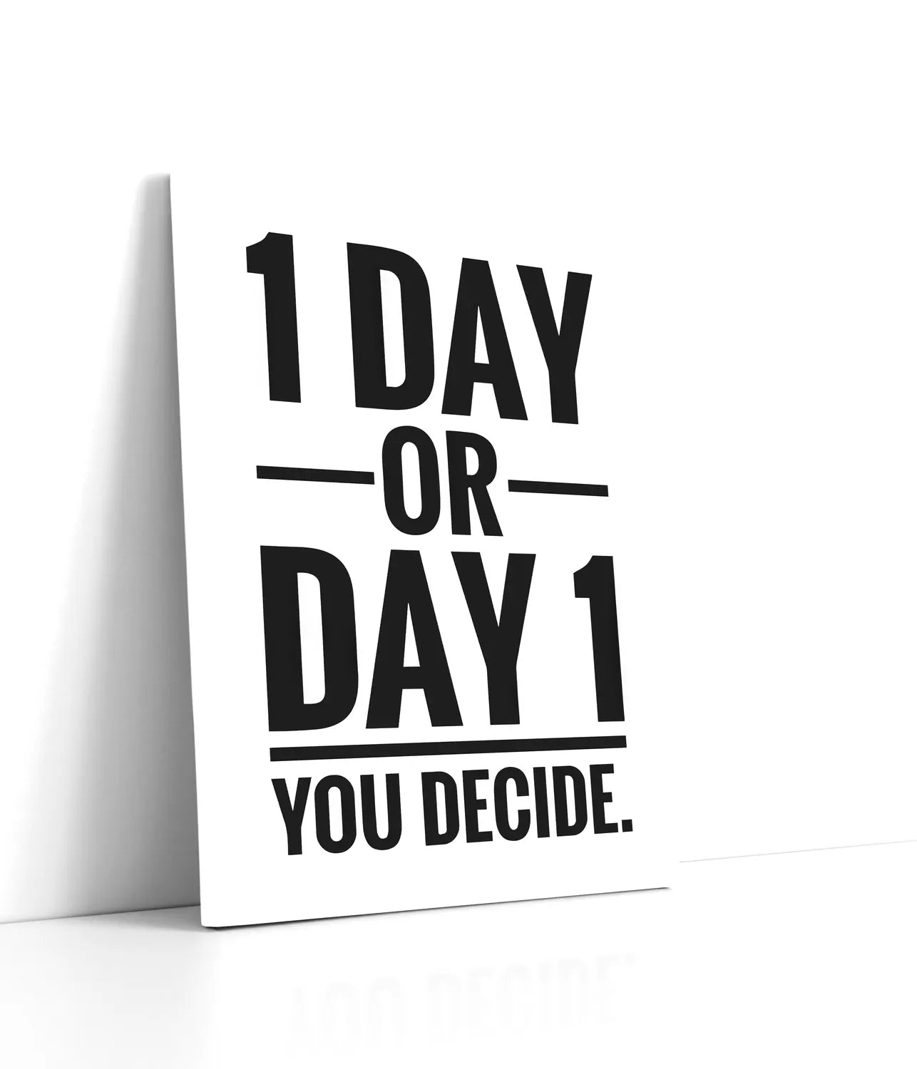 1 day or day 1 Lærred