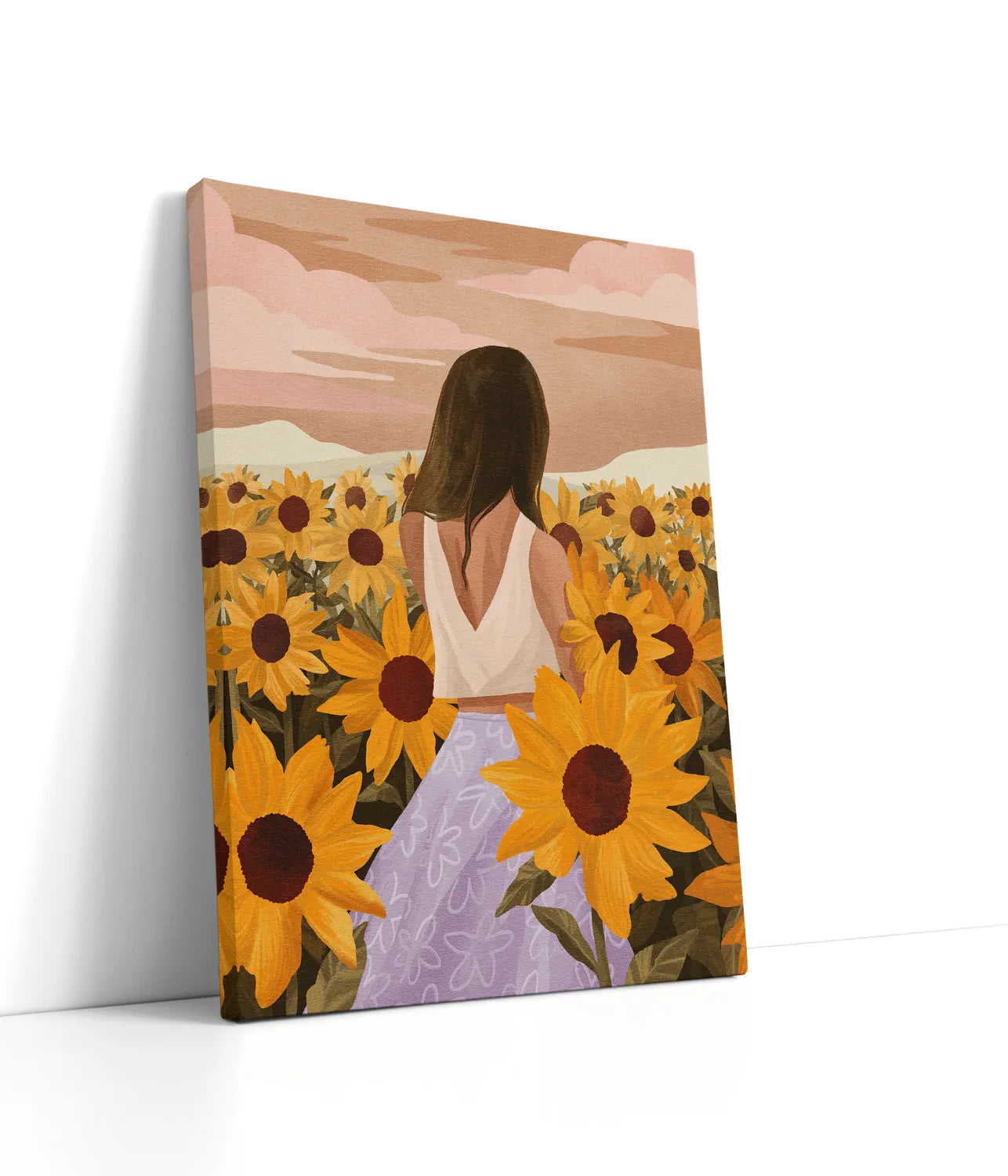 Sunflower Evenings Lærred