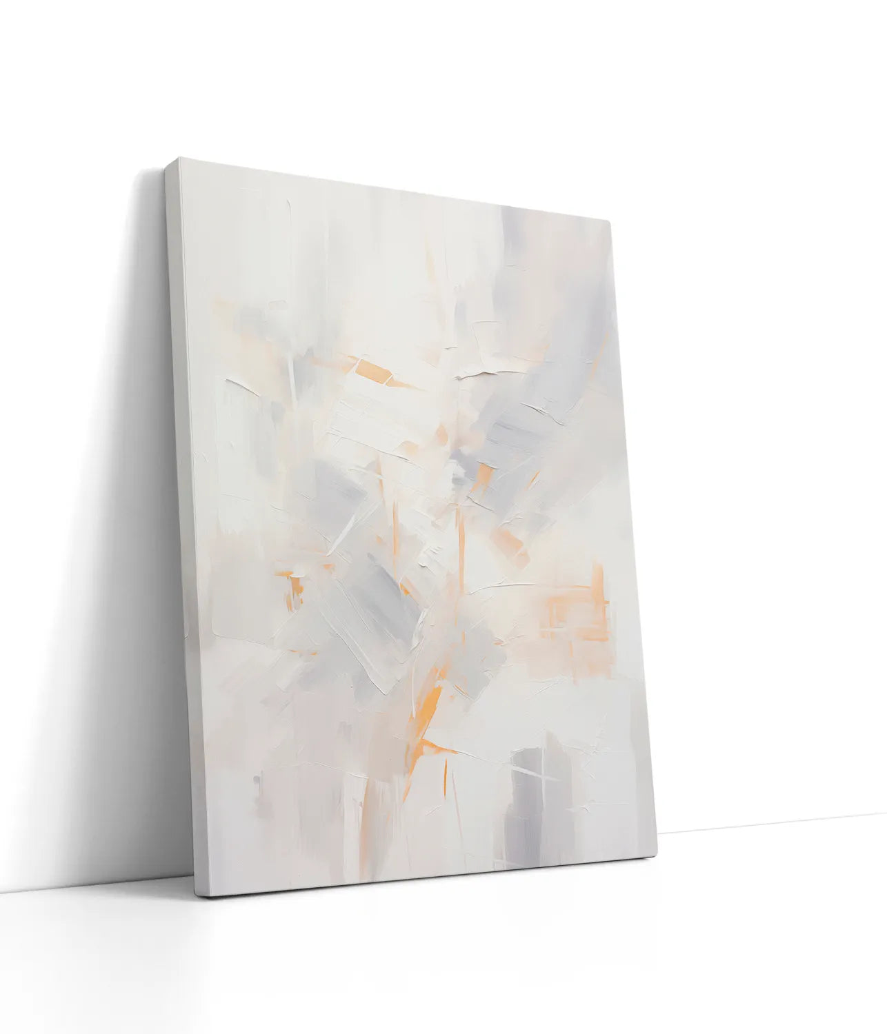 Abstract White 2 Lærred