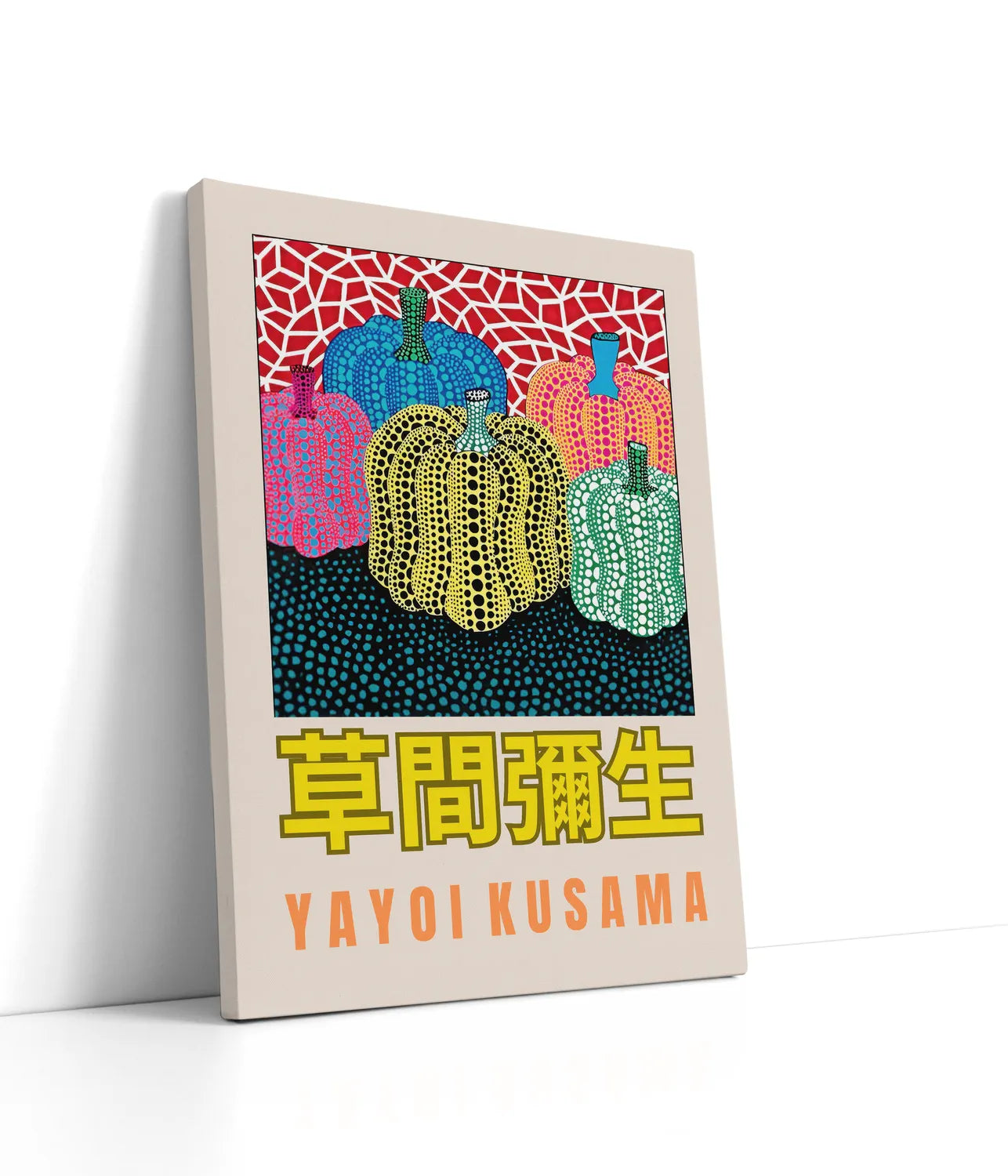 Yayoi Kusama - Colored Pumpkins Lærred