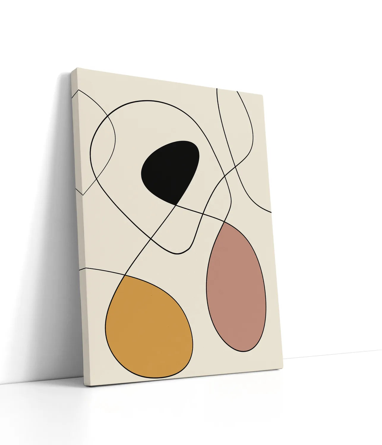 Minimal graceful line art abstract 19 Lærred