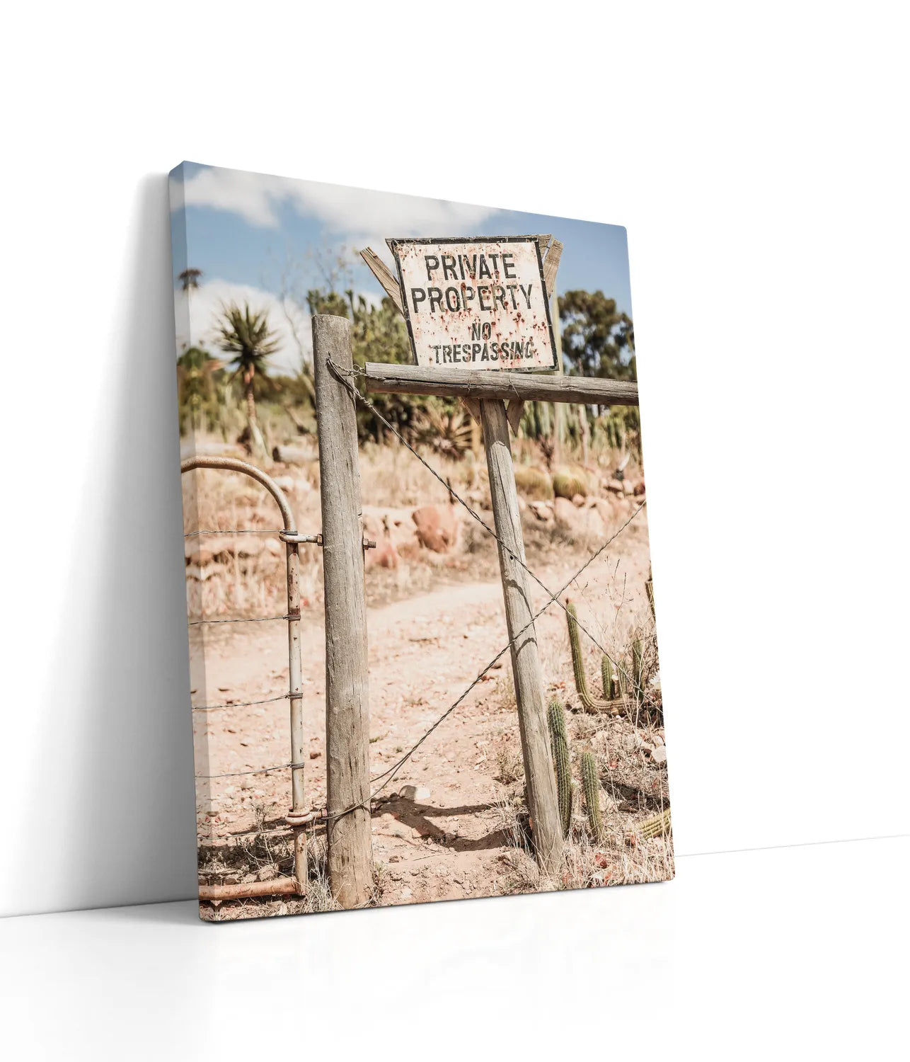 Private Property Lærred