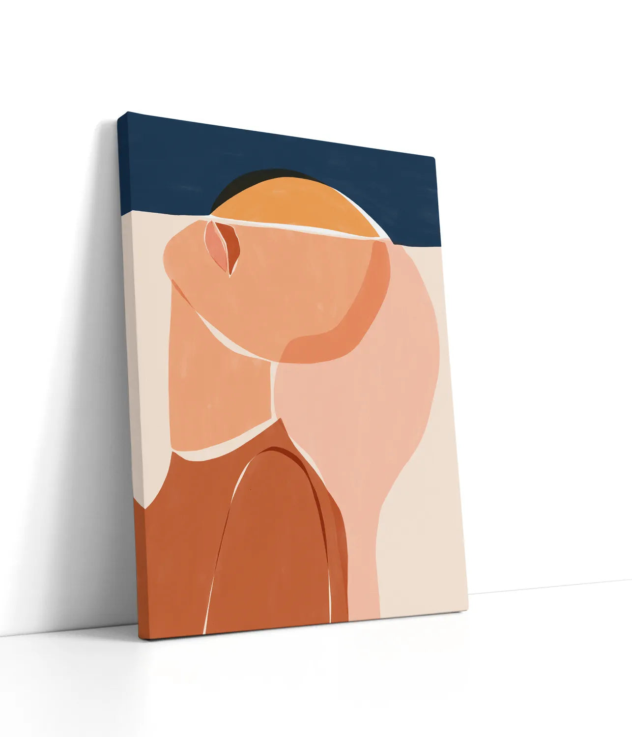 Half Face Half Sun Lærred