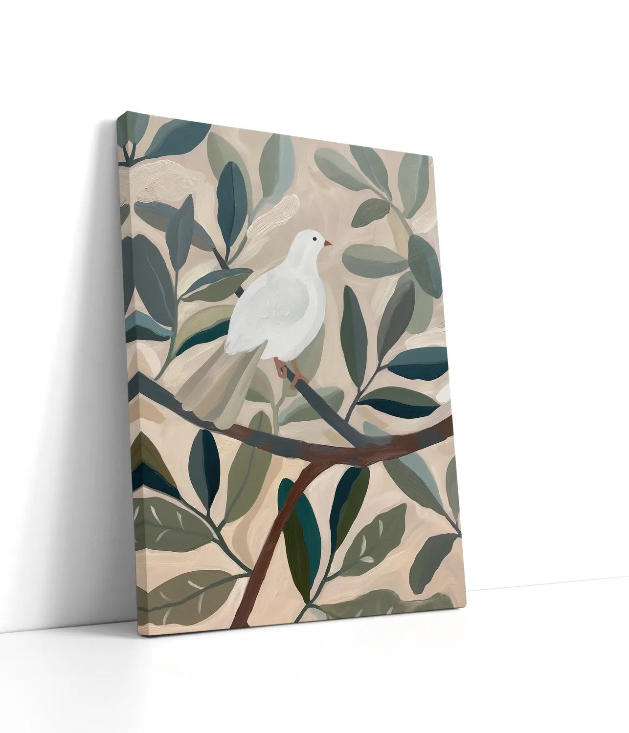 Dove In Tree Lærred