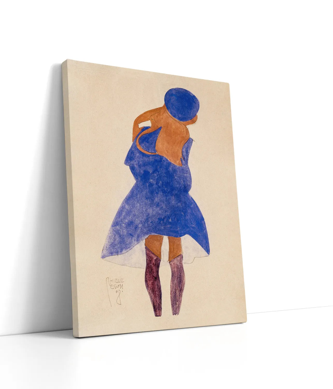 Standing Girl, Back View 1908 Lærred