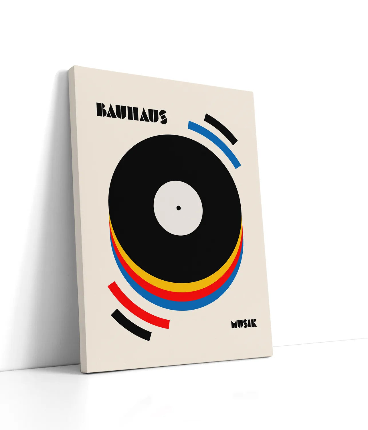Bauhaus Musik Retro Illustration Lærred