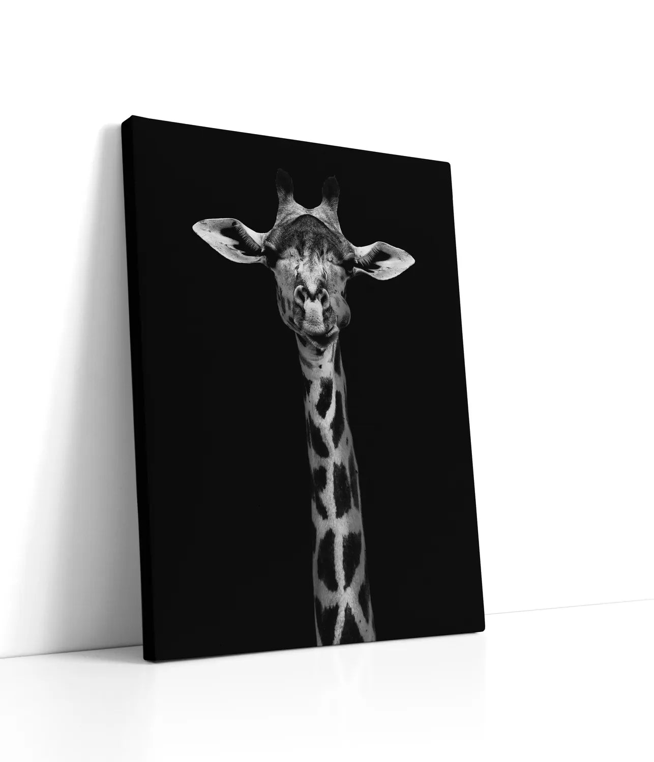 Giraffe Portrait Lærred